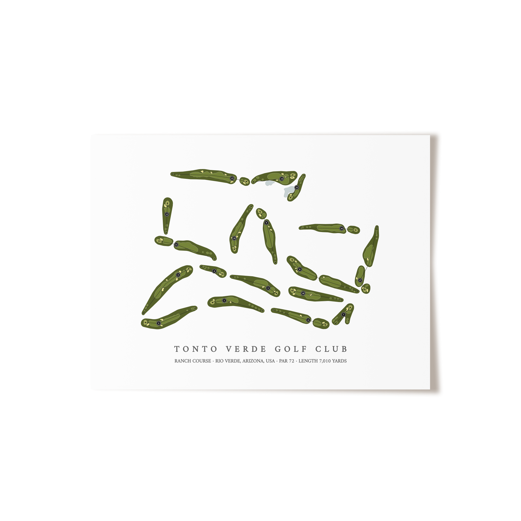 Tonto Verde Golf Club - Ranch Course | Golf Course Print | Unframed 