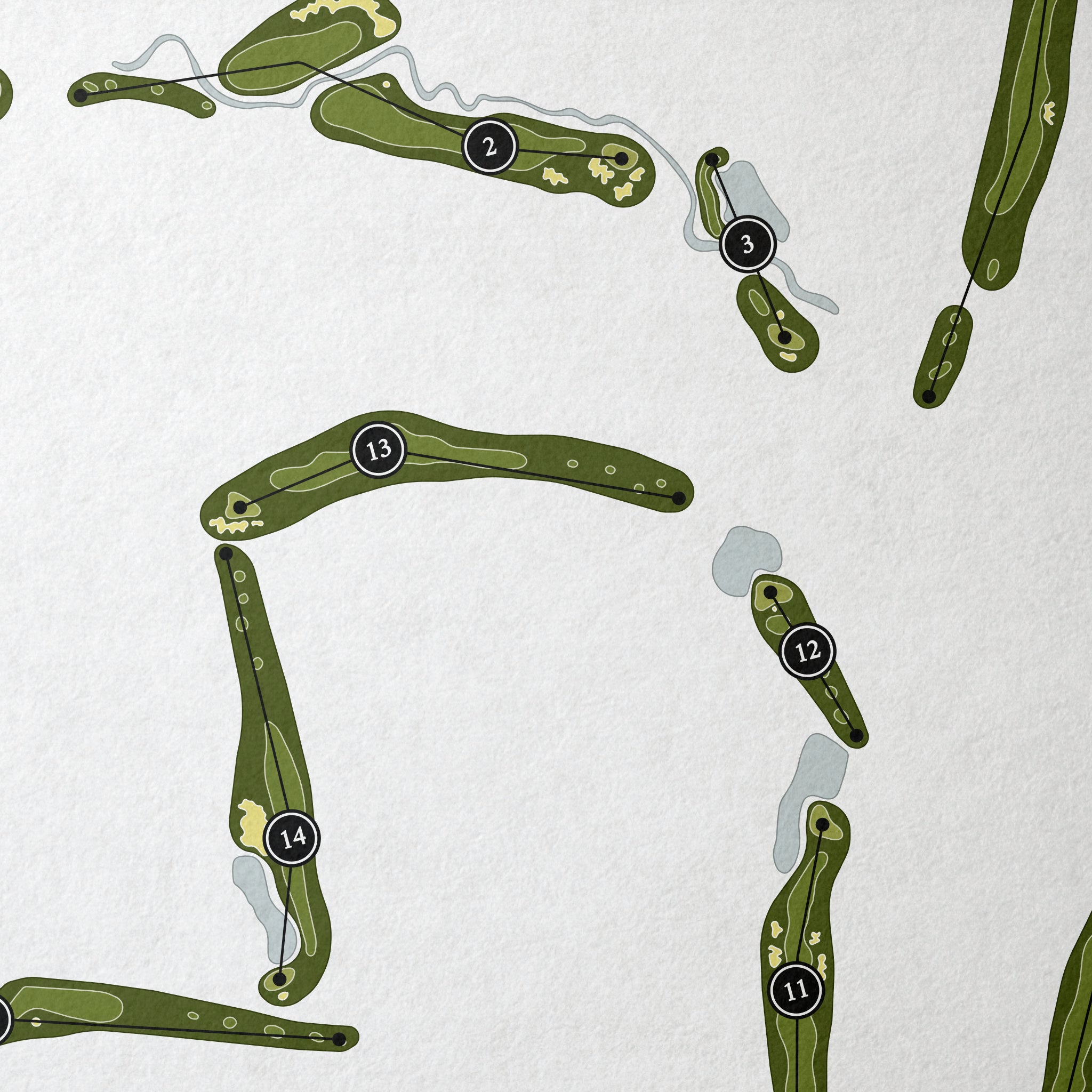 Torreon Golf Club - Cabin Course | Golf Course Map | Close Up 