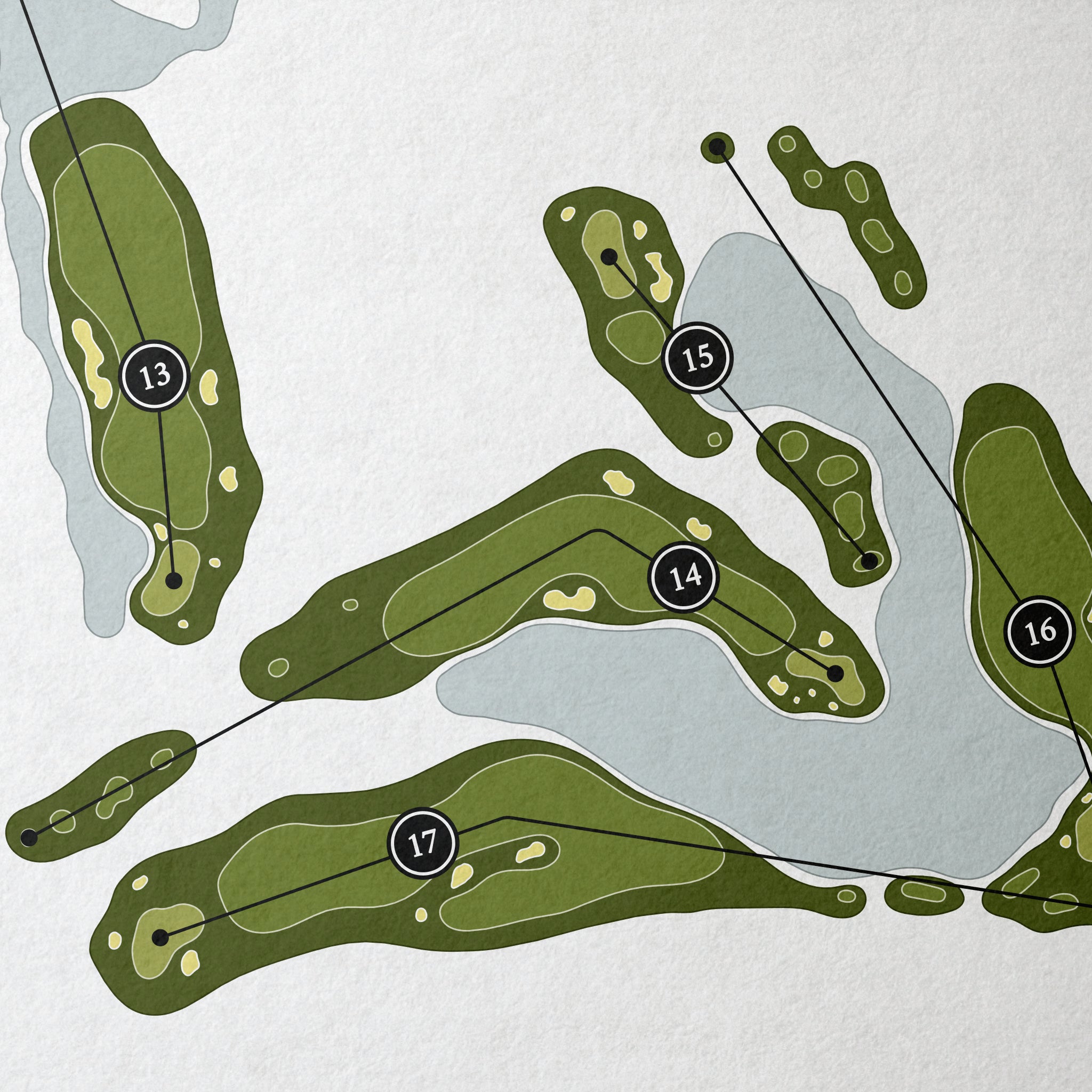 Toscana Country Club - North Course | Golf Course Map | Close Up 