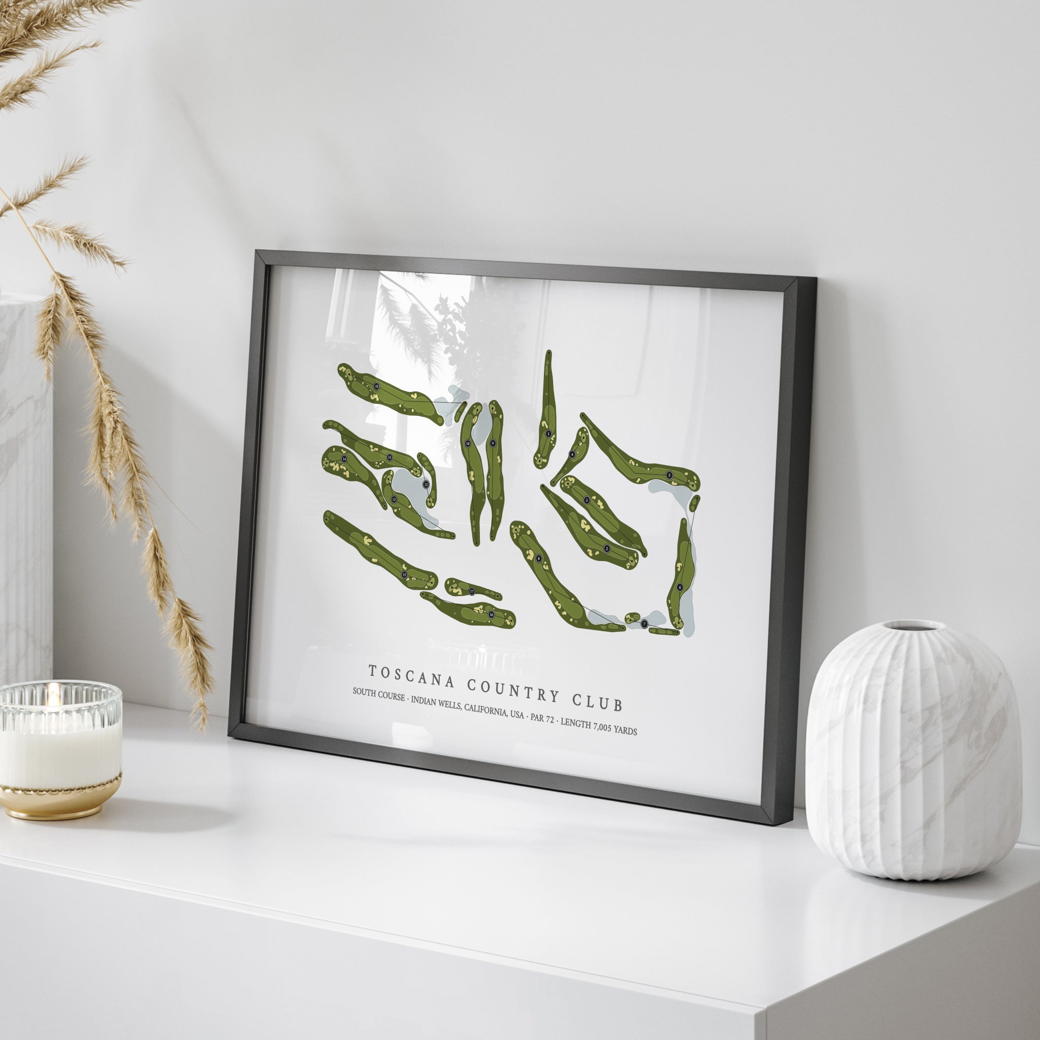 Toscana Country Club - South Course | Golf Course Map | On Table 