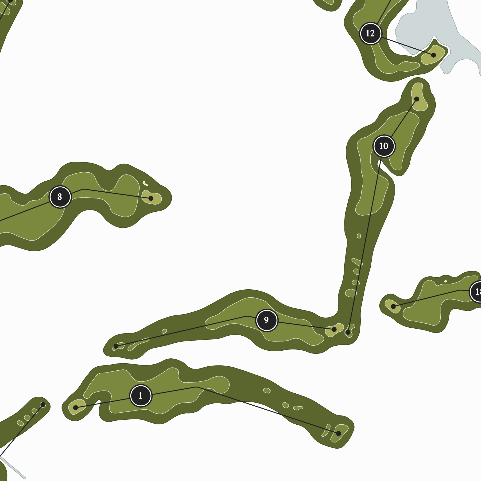 Tot Hill Farm Golf Club | Golf Course Map | Close Up