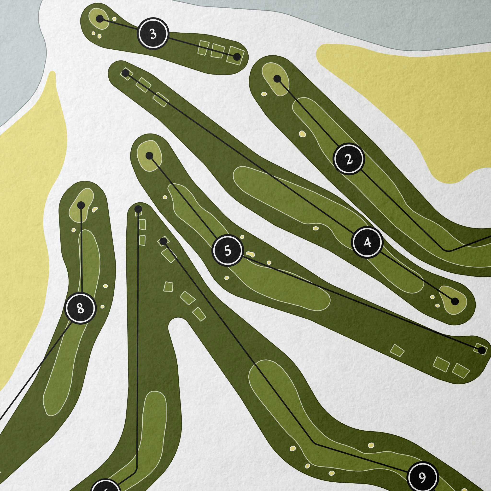 Tralee Golf Club | Golf Course Map | Close Up 