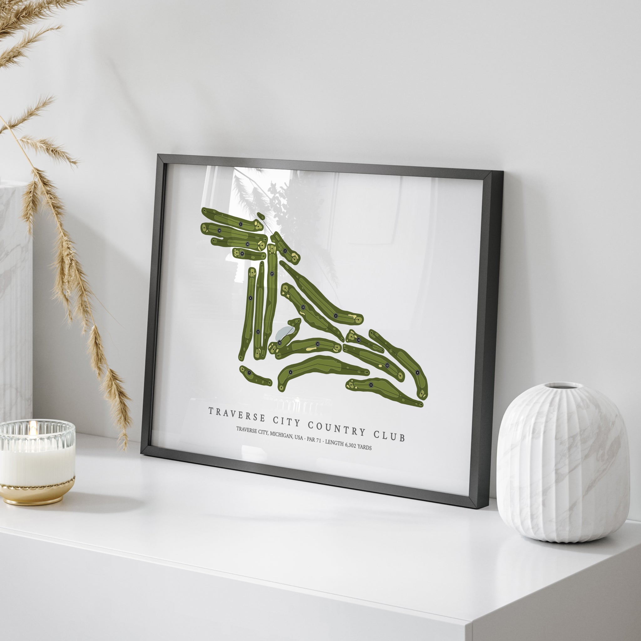 Traverse City Country Club | Golf Course Map | On Table 