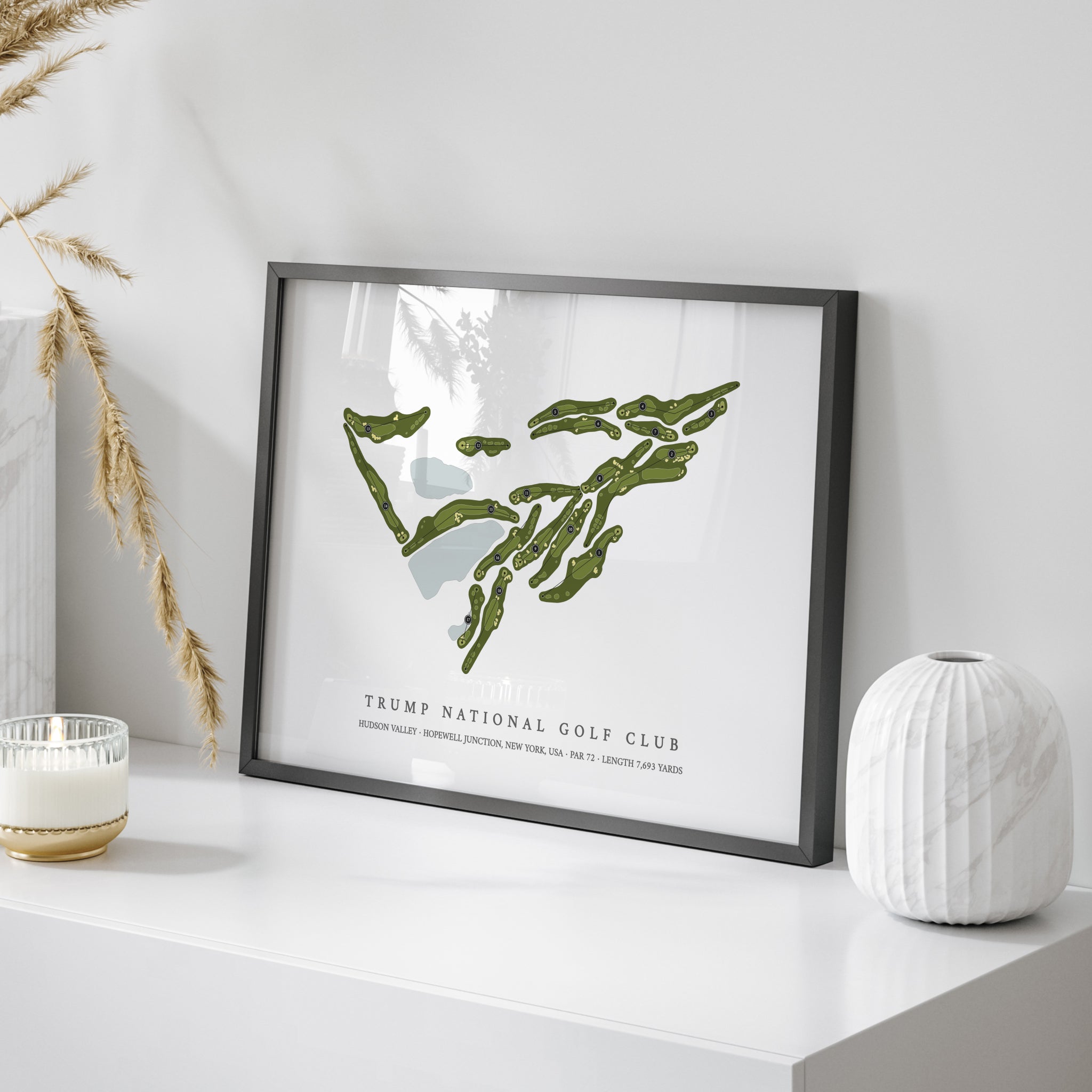 Trump National Golf Club - Hudson Valley | Golf Course Print | On Table