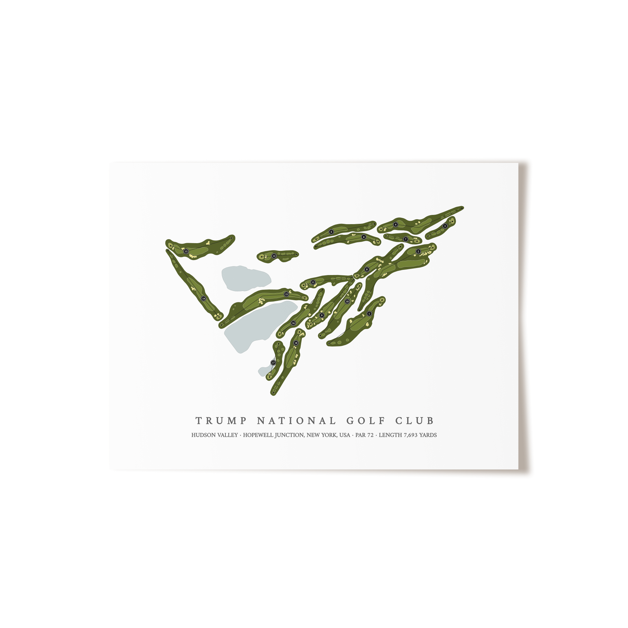 Trump National Golf Club - Hudson Valley | Golf Course Print | Unframed