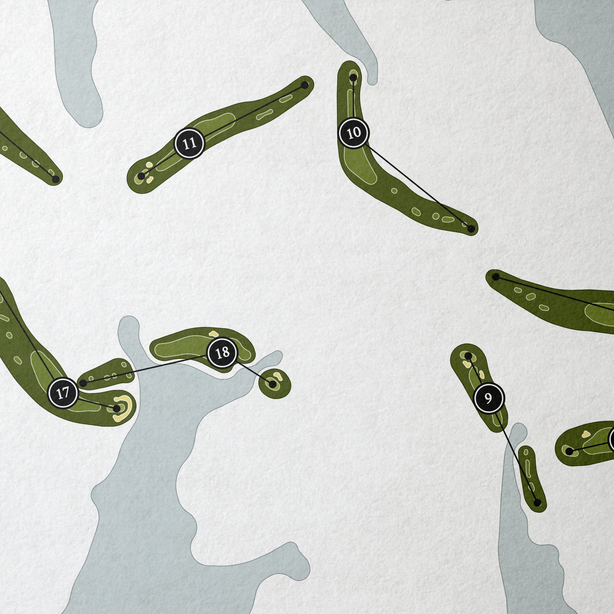 Trump National Golf Club Charlotte | Golf Course Map | Close Up 
