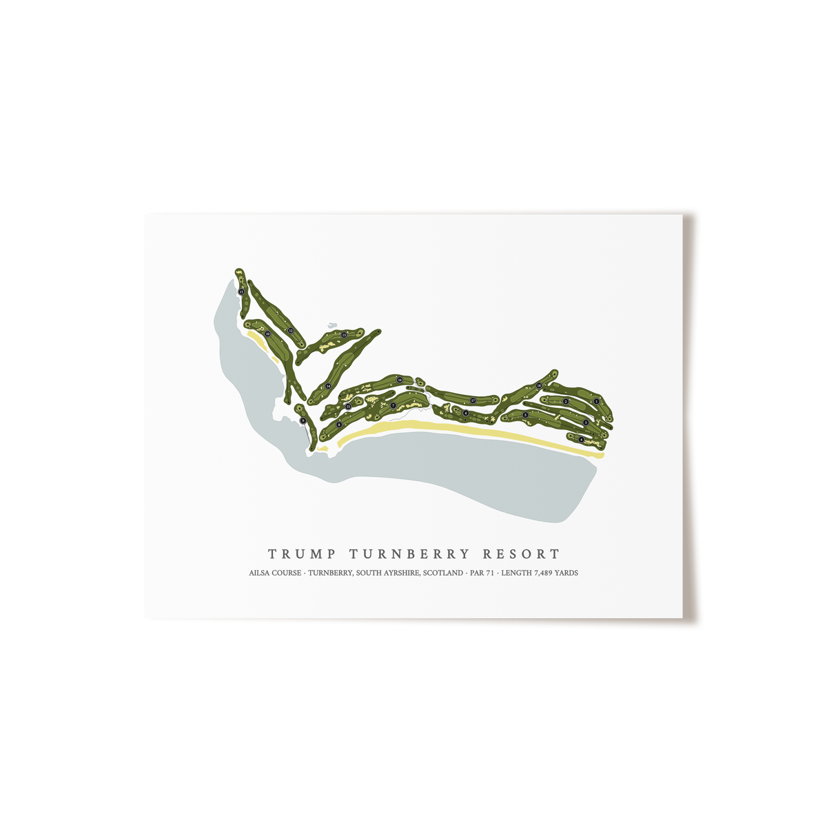 Trump Turnberry Resort - Ailsa Course | Golf Course Print | Unframed