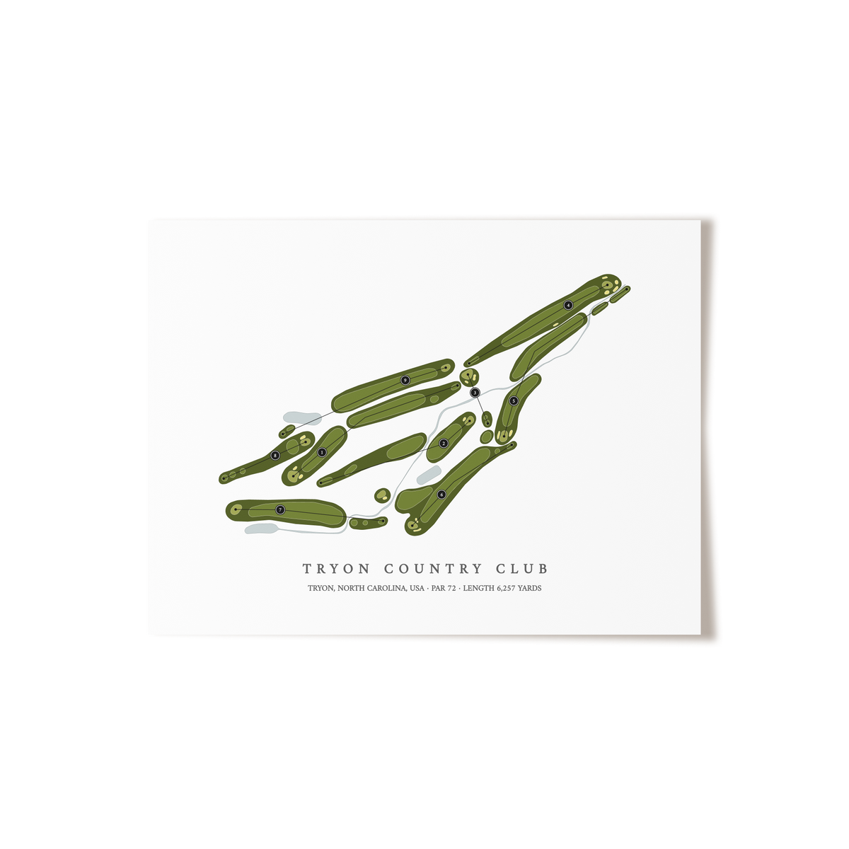 Tryon Country Club | Golf Course Map