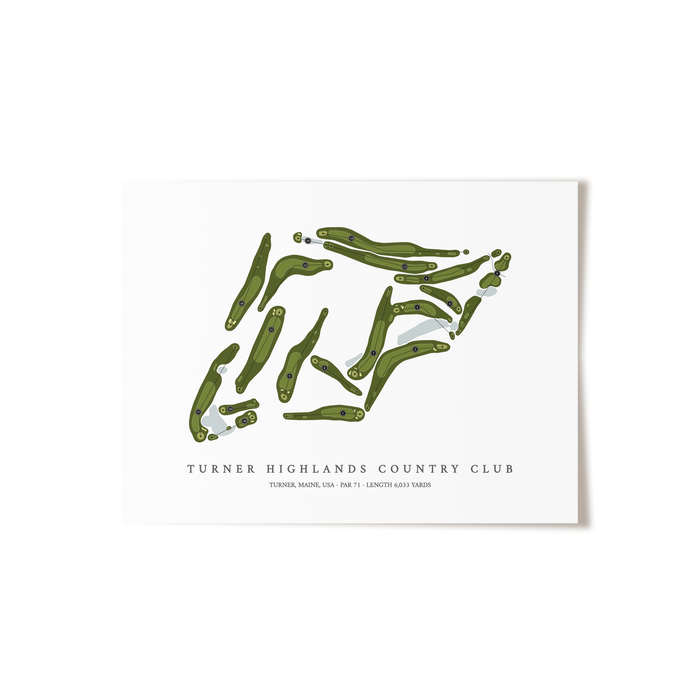 Turner Highlands Country Club | Golf Course Map