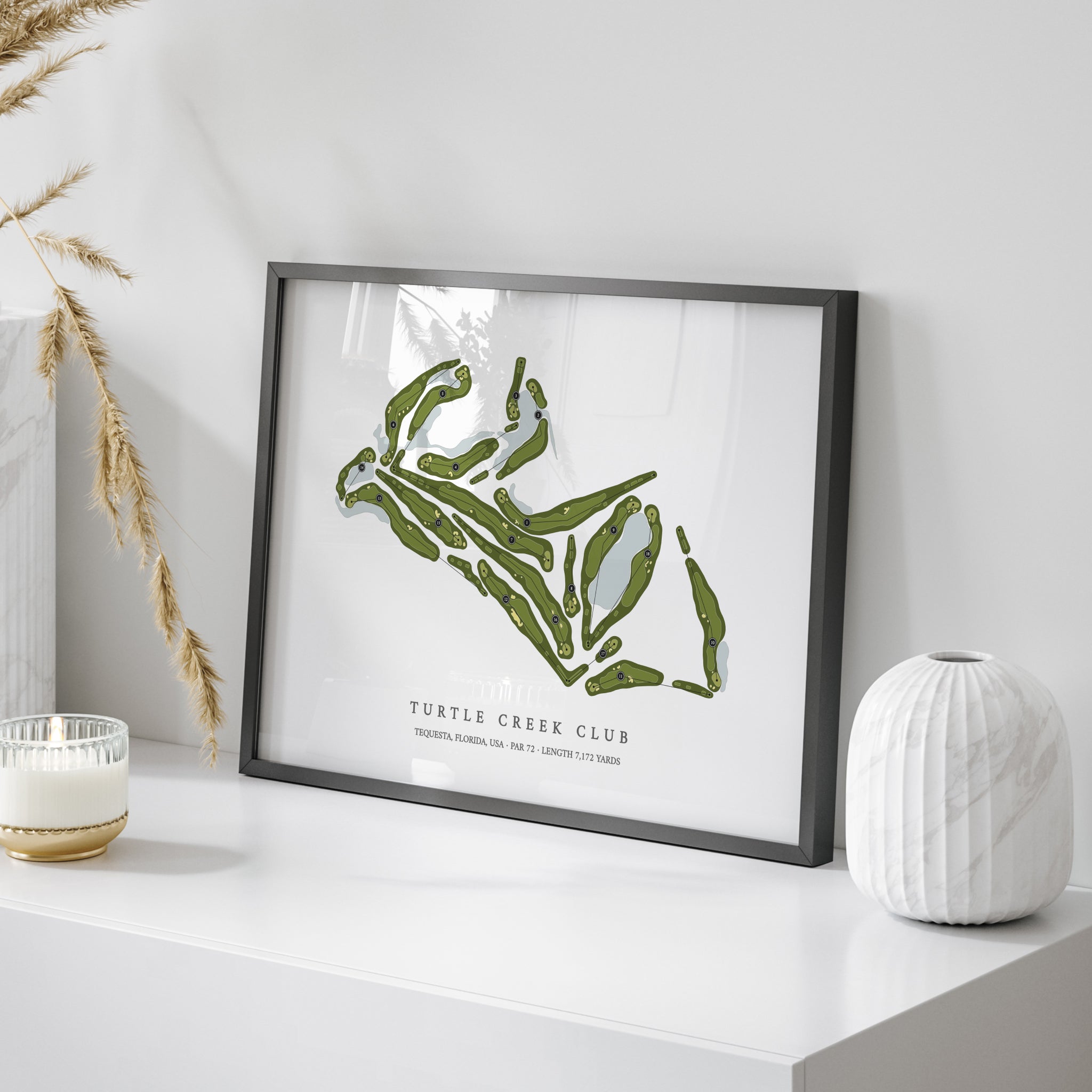 Turtle Creek Club | Golf Course Map | On Table 