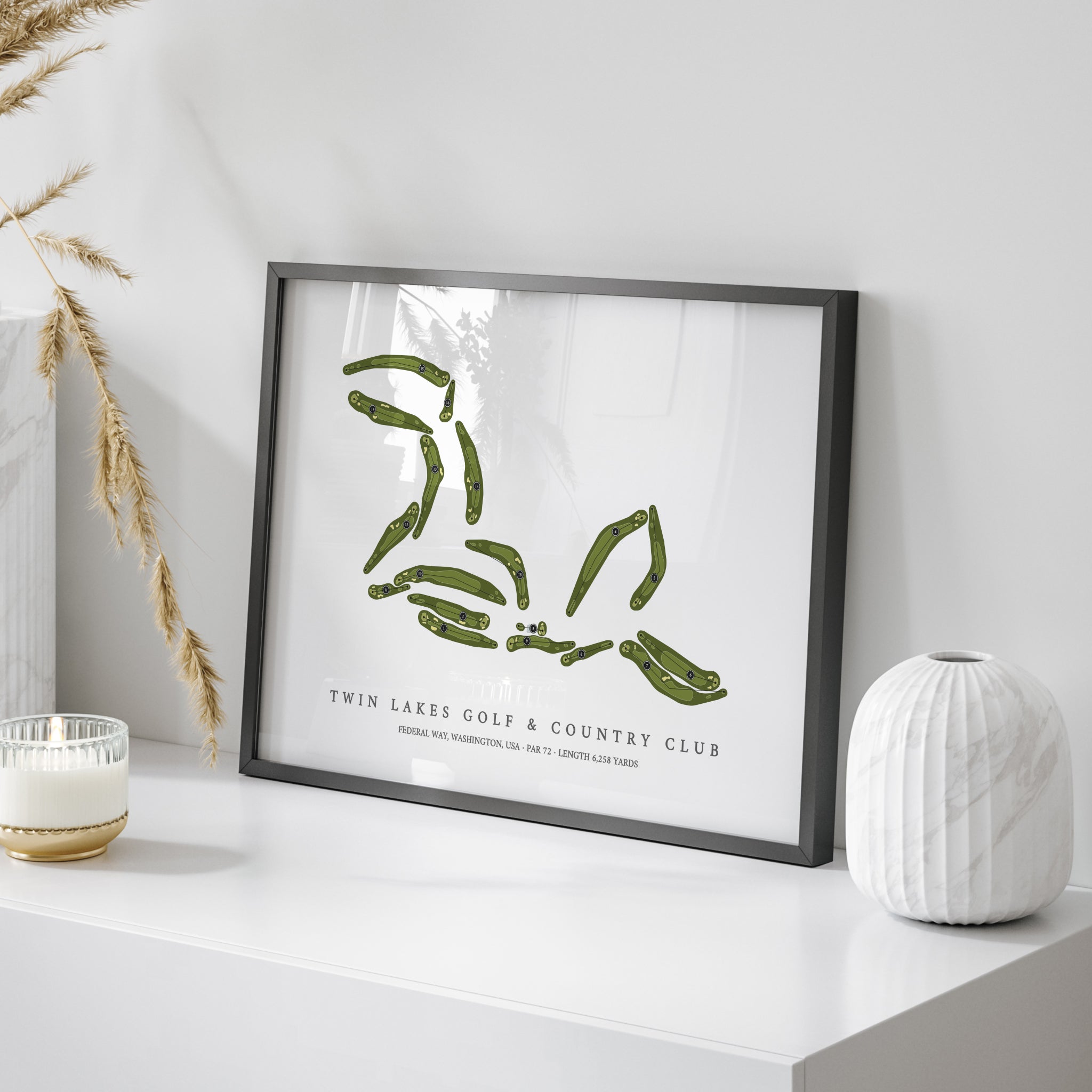 Twin Lakes Golf & Country Club | Golf Course Map | On Table 
