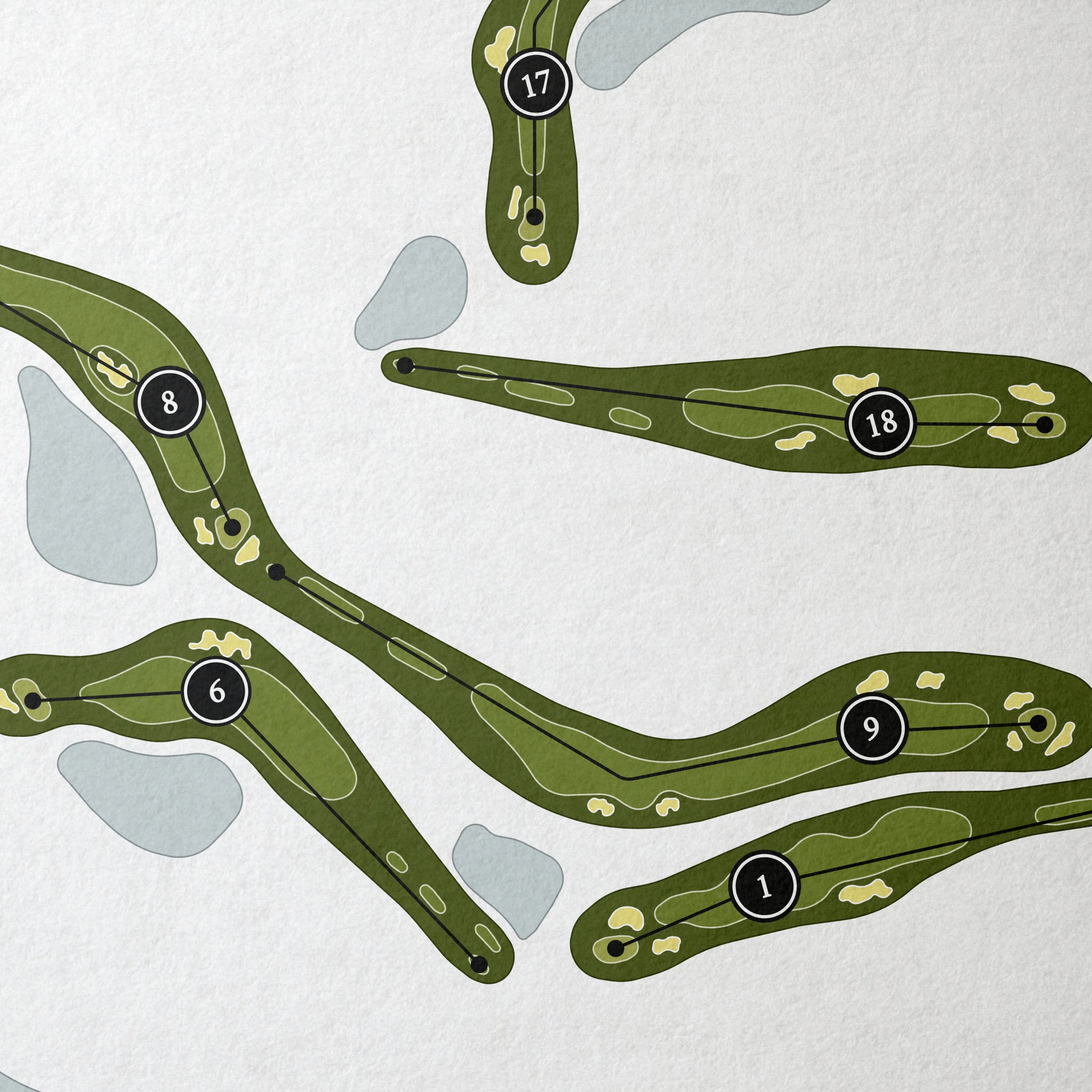 Twin Rivers Golf Club | Golf Course Map | Close+Up