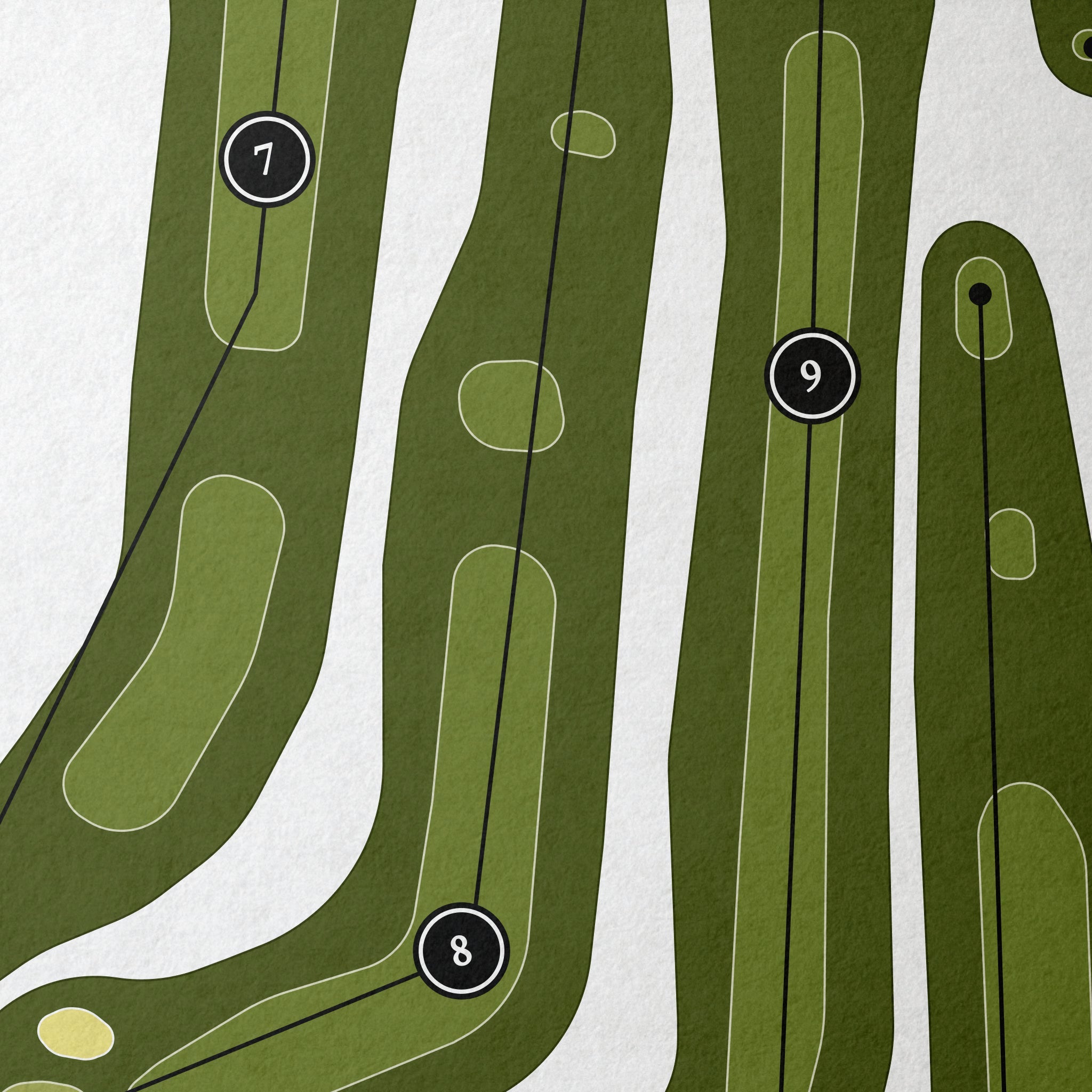 Twin Woods Golf Club | Golf Course Map | Close Up 