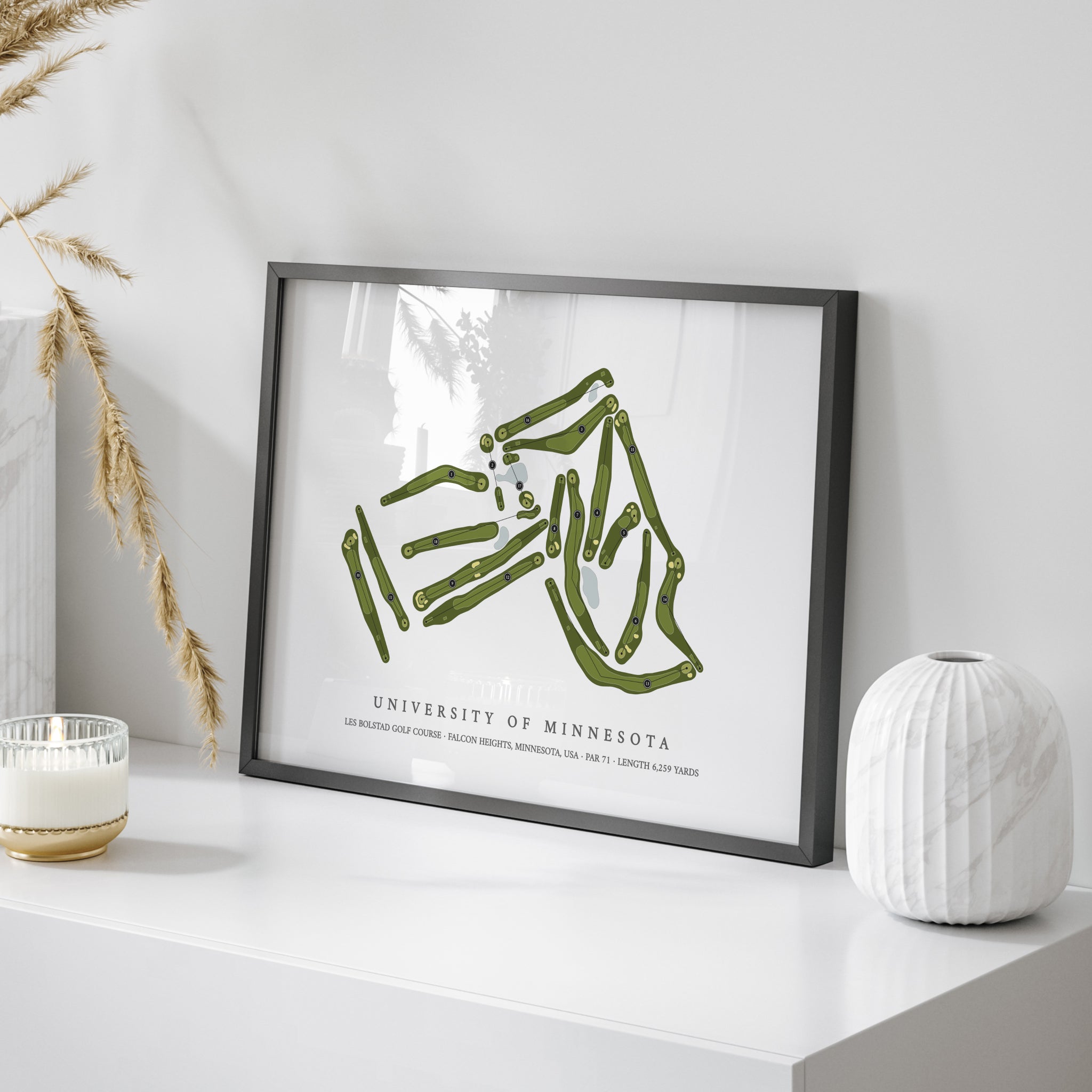 University of Minnesota - Les Bolstad Golf Course | Golf Course Map | On Table 