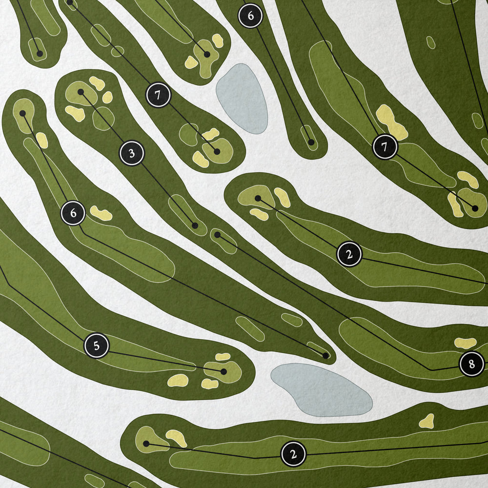 Valley Brook Country Club | Golf Course Map