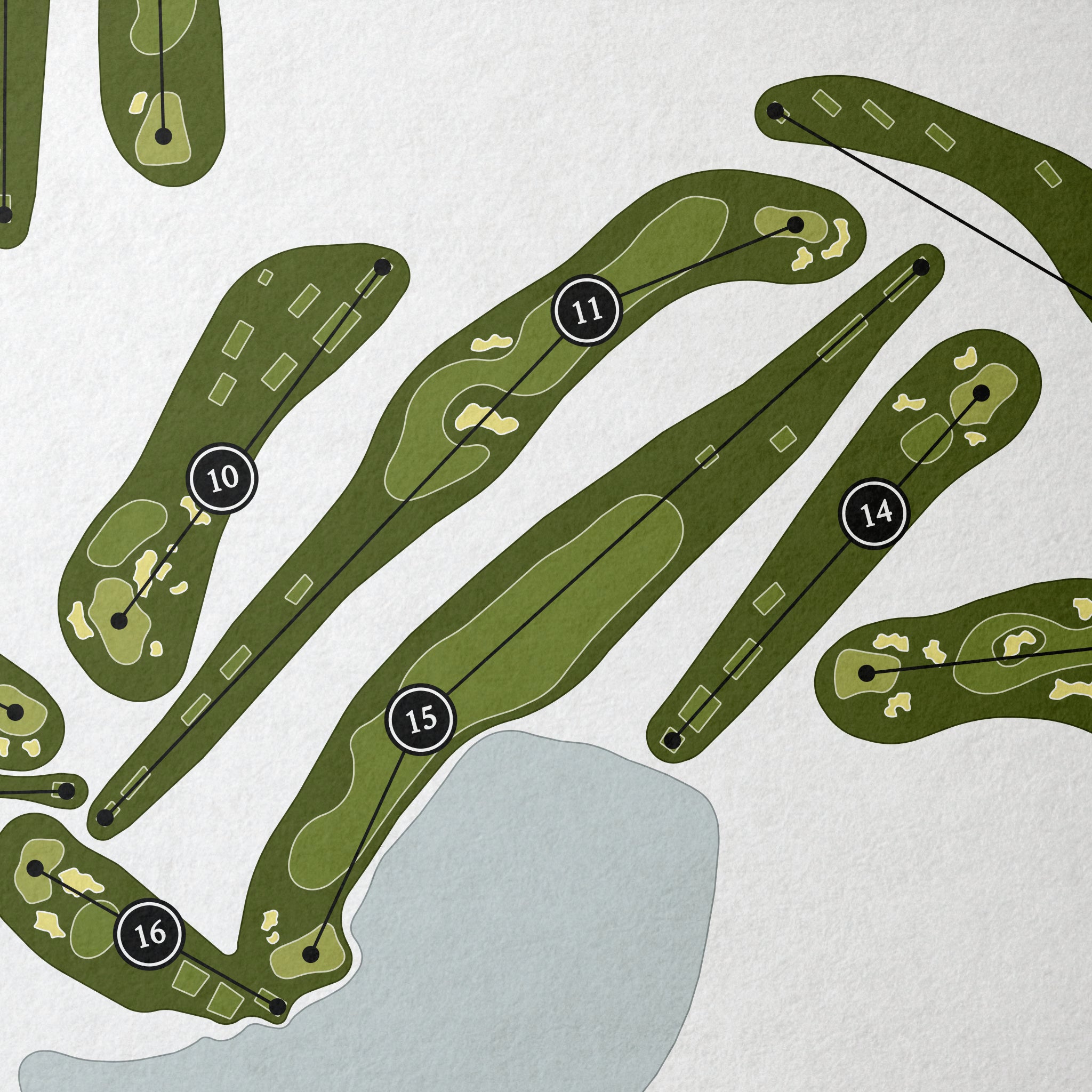 Vaquero Club | Golf Course Map | Close Up 