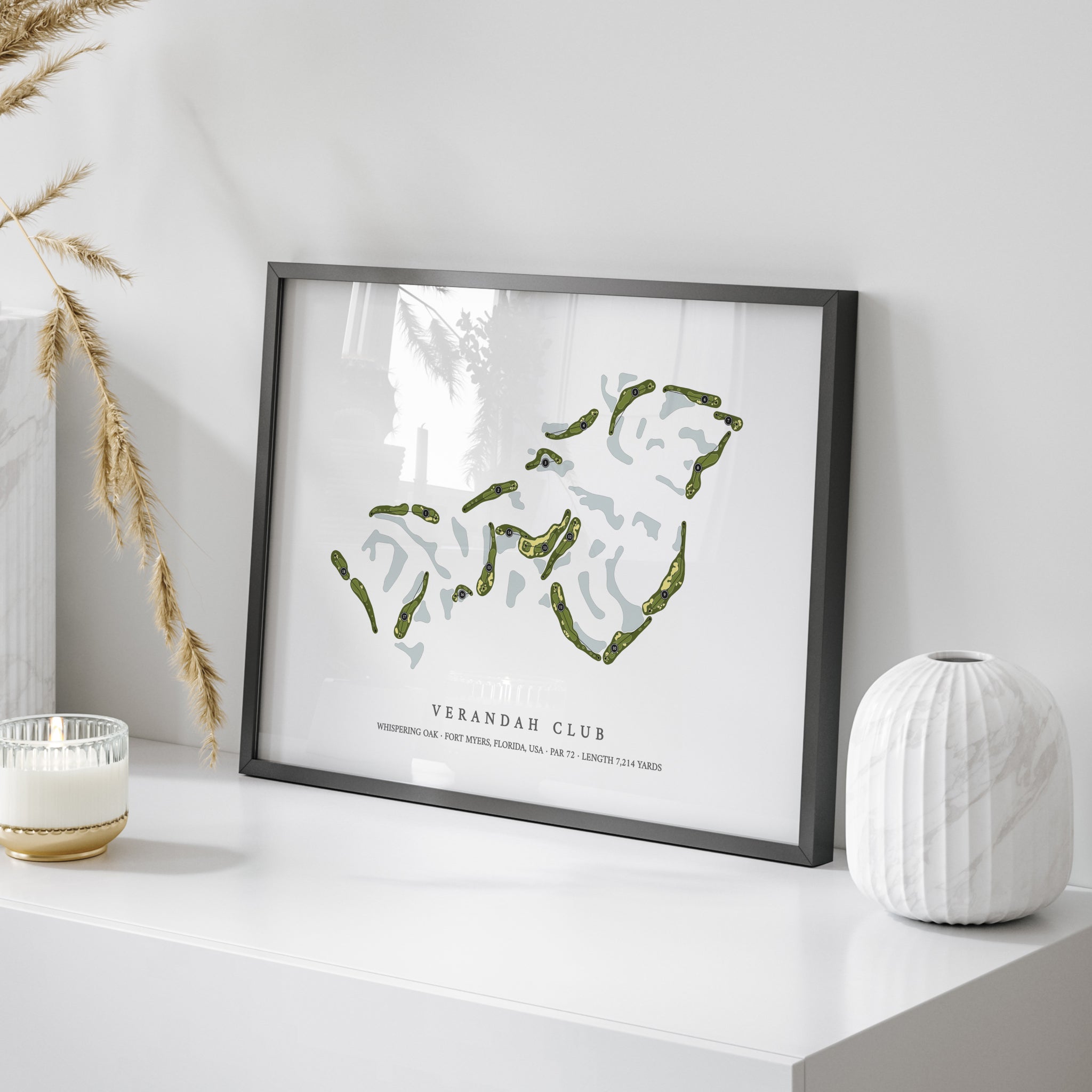 Verandah Club - Whispering Oak | Golf Course Map | On Table 