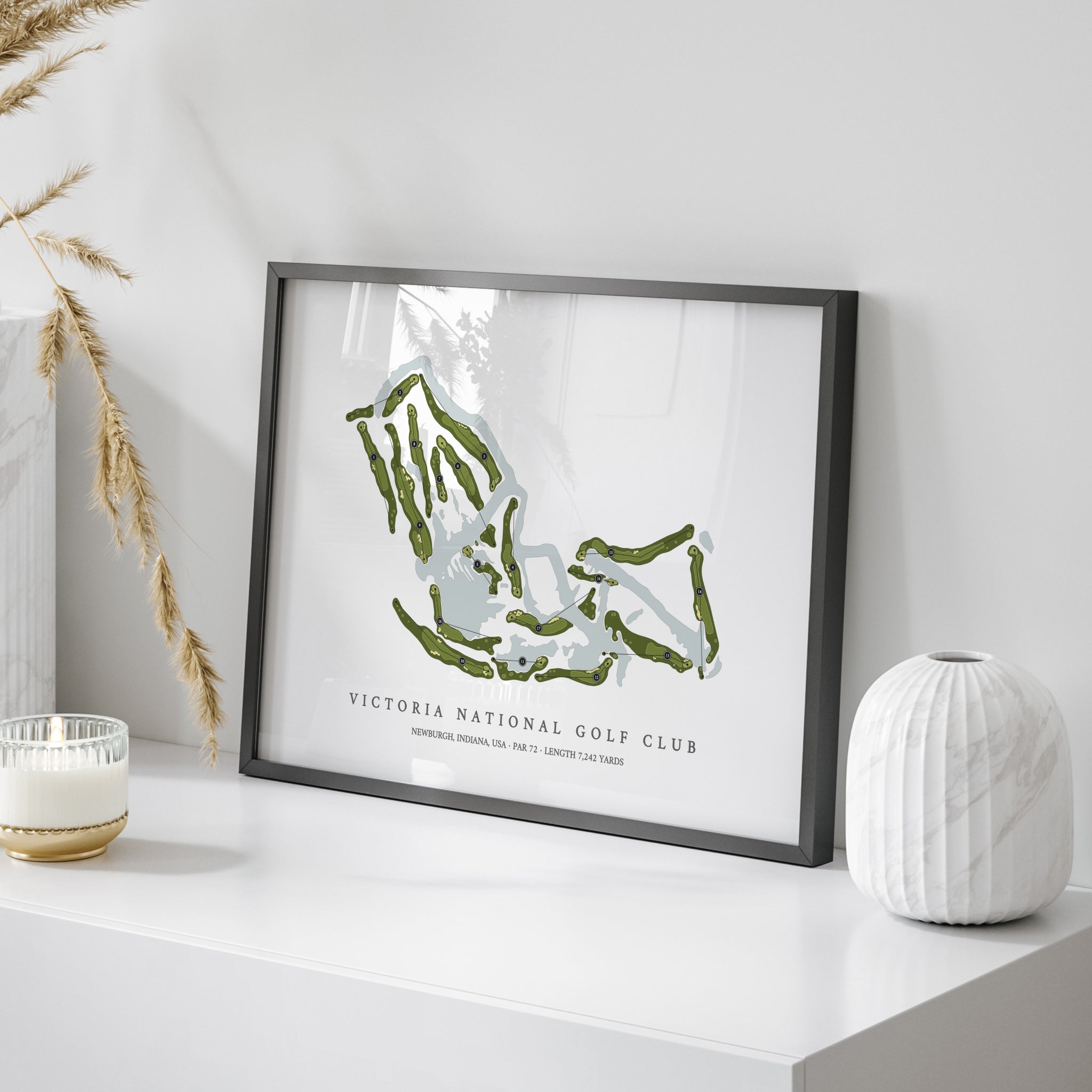 Victoria National Golf Club | Golf Course Print | On Table