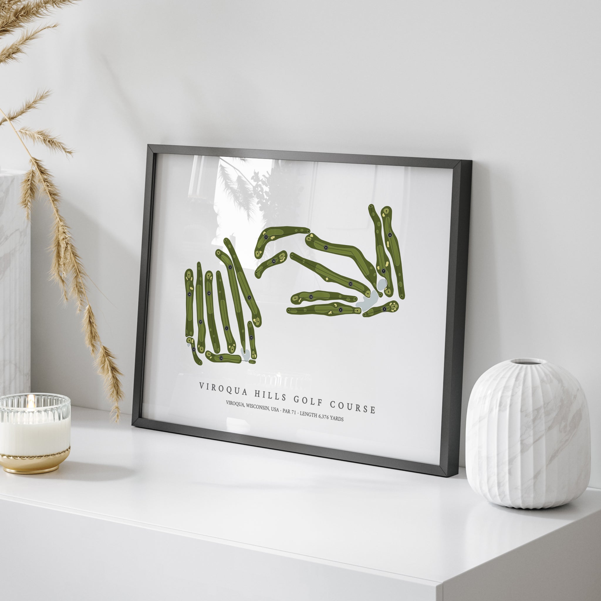 Viroqua Hills Golf Course | Golf Course Map | On Table 
