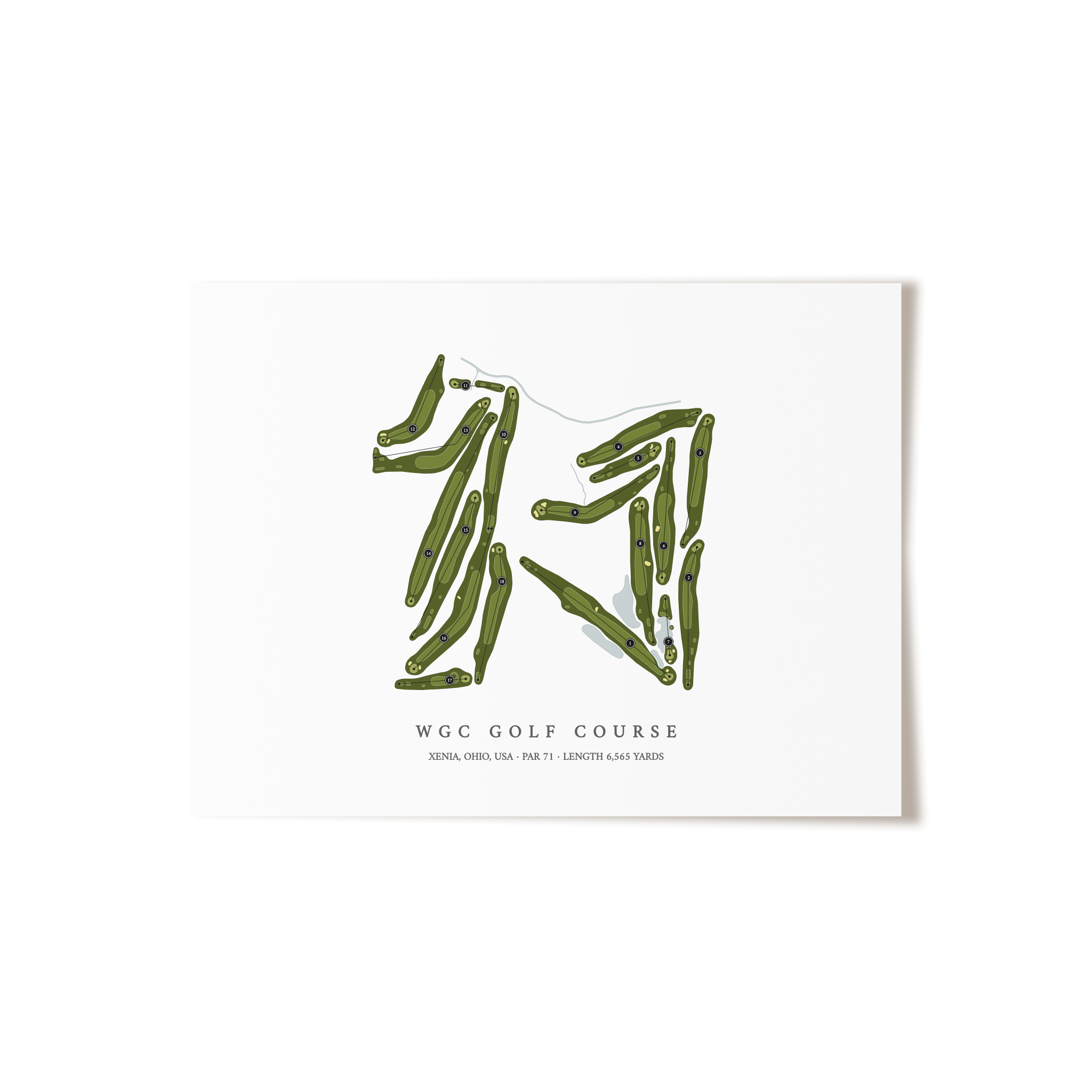 WGC Golf Course | Golf Course Print | Unframed