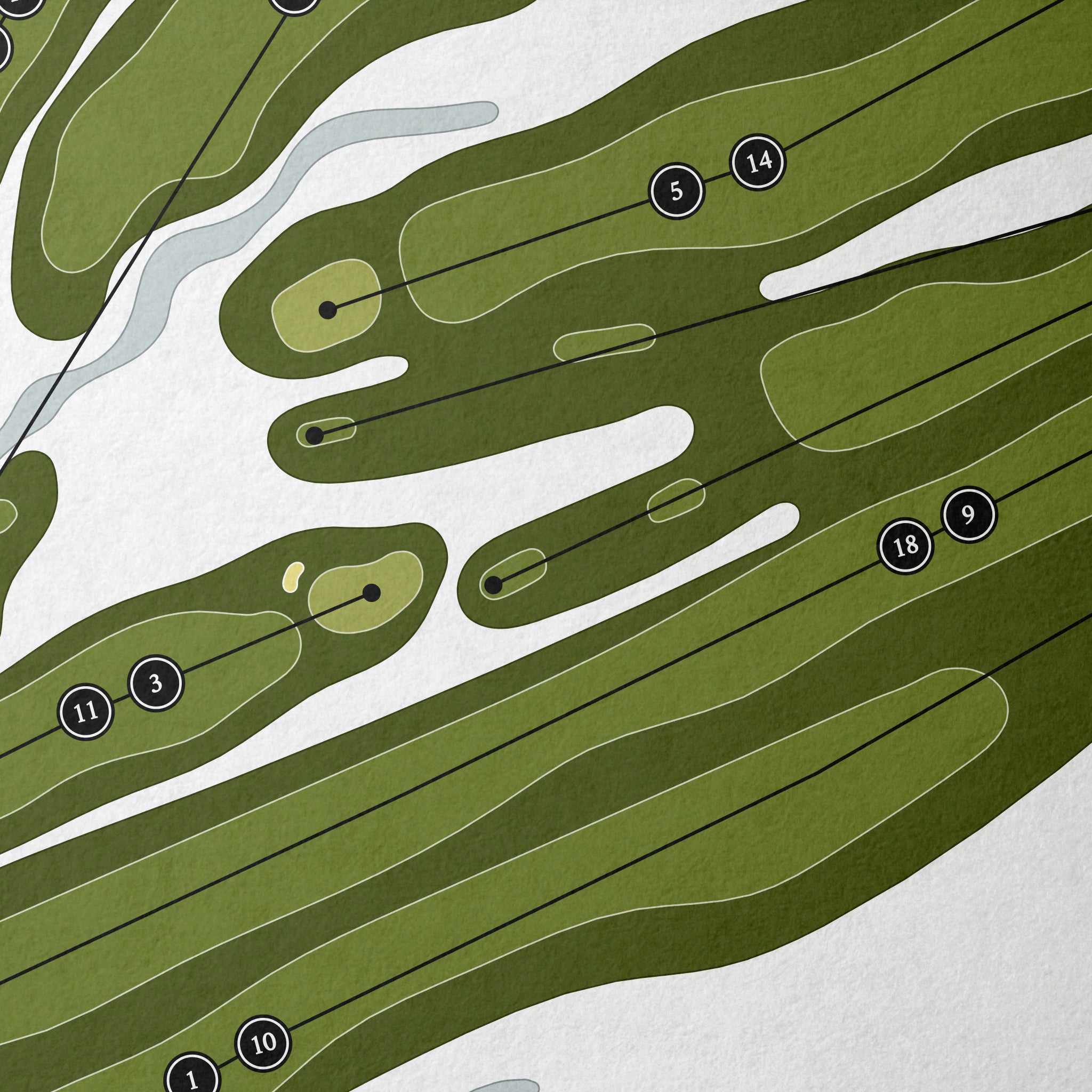 Waiheke Island Golf Club | Golf Course Map | Close Up 