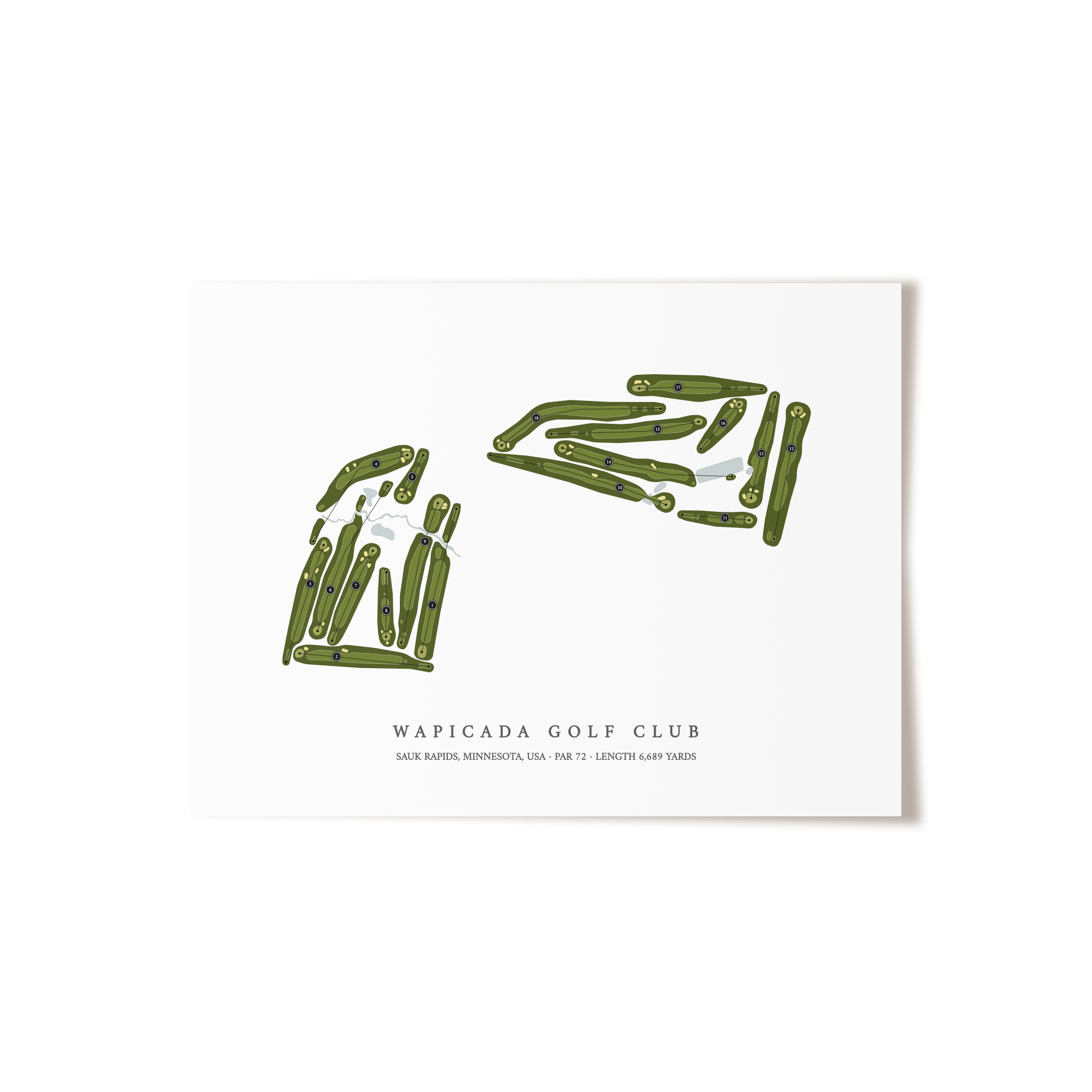 Wapicada Golf Club  | Golf Course Print | Unframed 