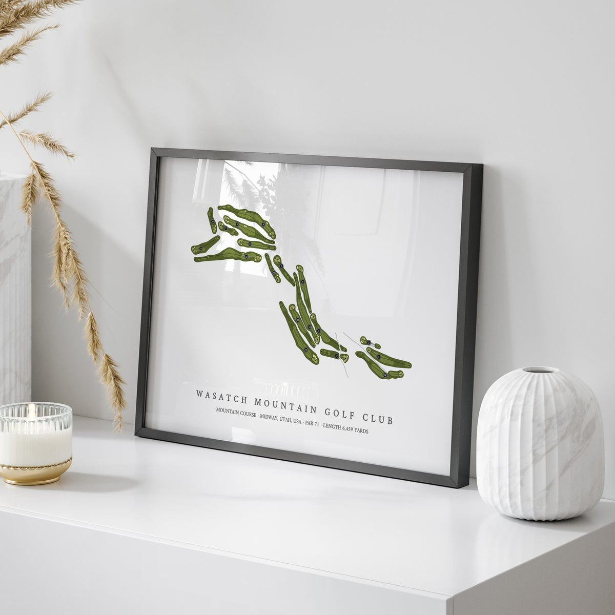Wasatch Mountain Golf Course - Mountain Course | Golf Course Print | On Table