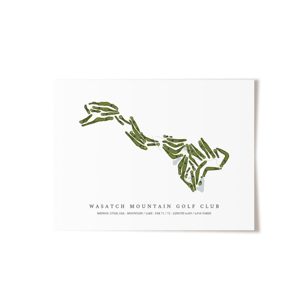 Wasatch Mountain Golf Course | Golf Course Print | Unframed