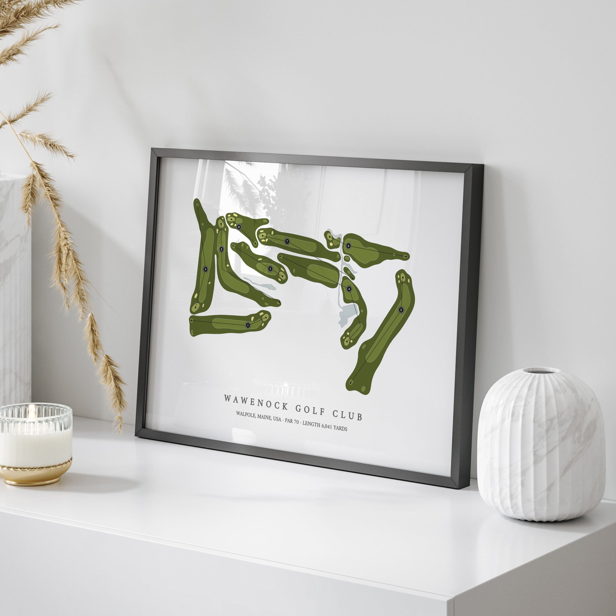 Wawenock Golf Club | Golf Course Map | On Table 