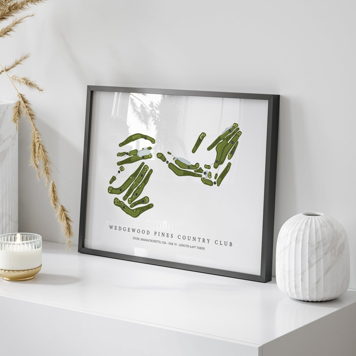 Wedgewood Pines Country Club | Golf Course Map | On Table 