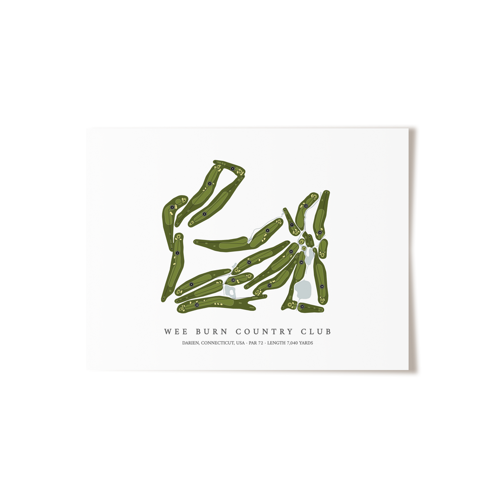 Wee Burn Country Club | Golf Course Map