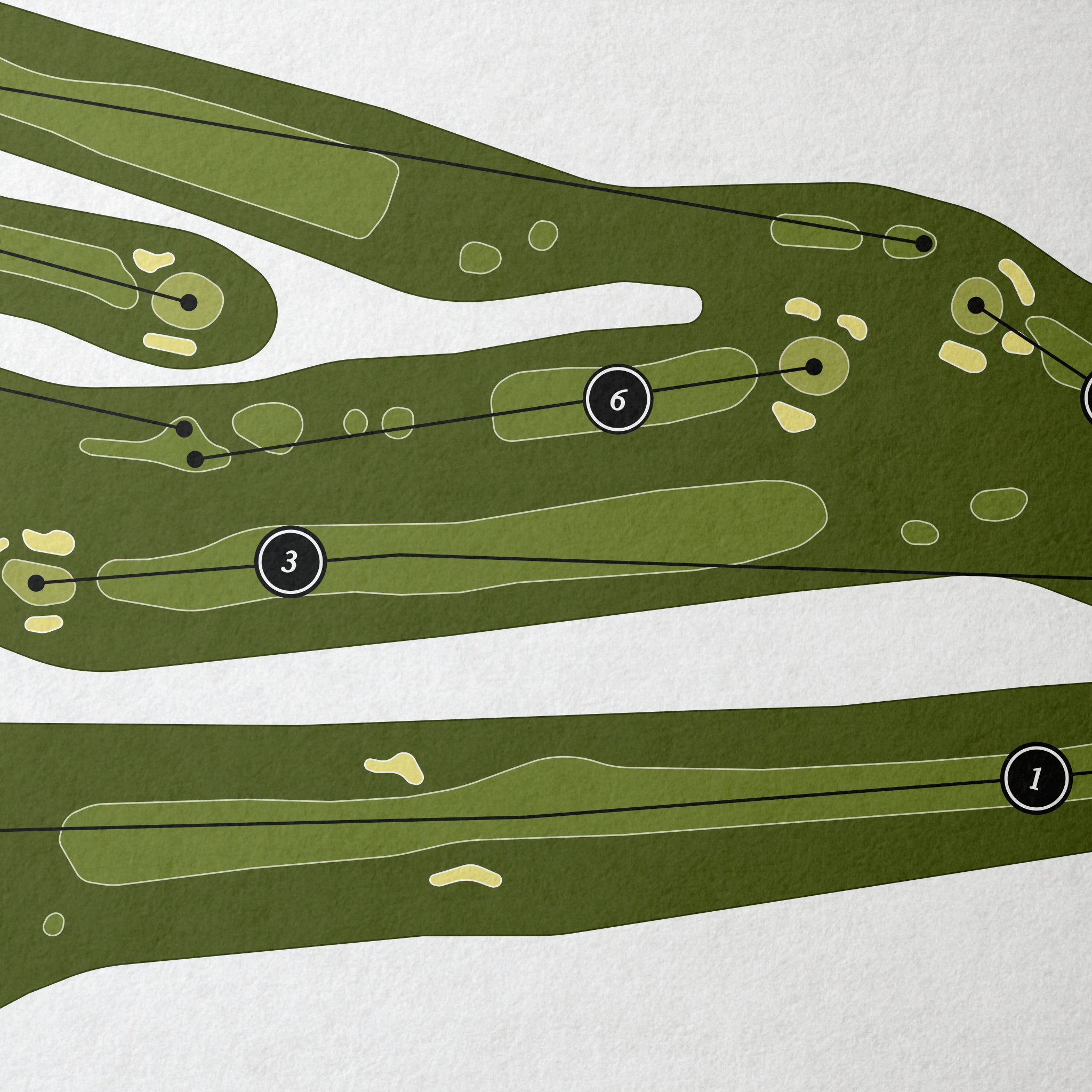 Wenatchee Golf & Country Club | Golf Course Print | Close+Up 