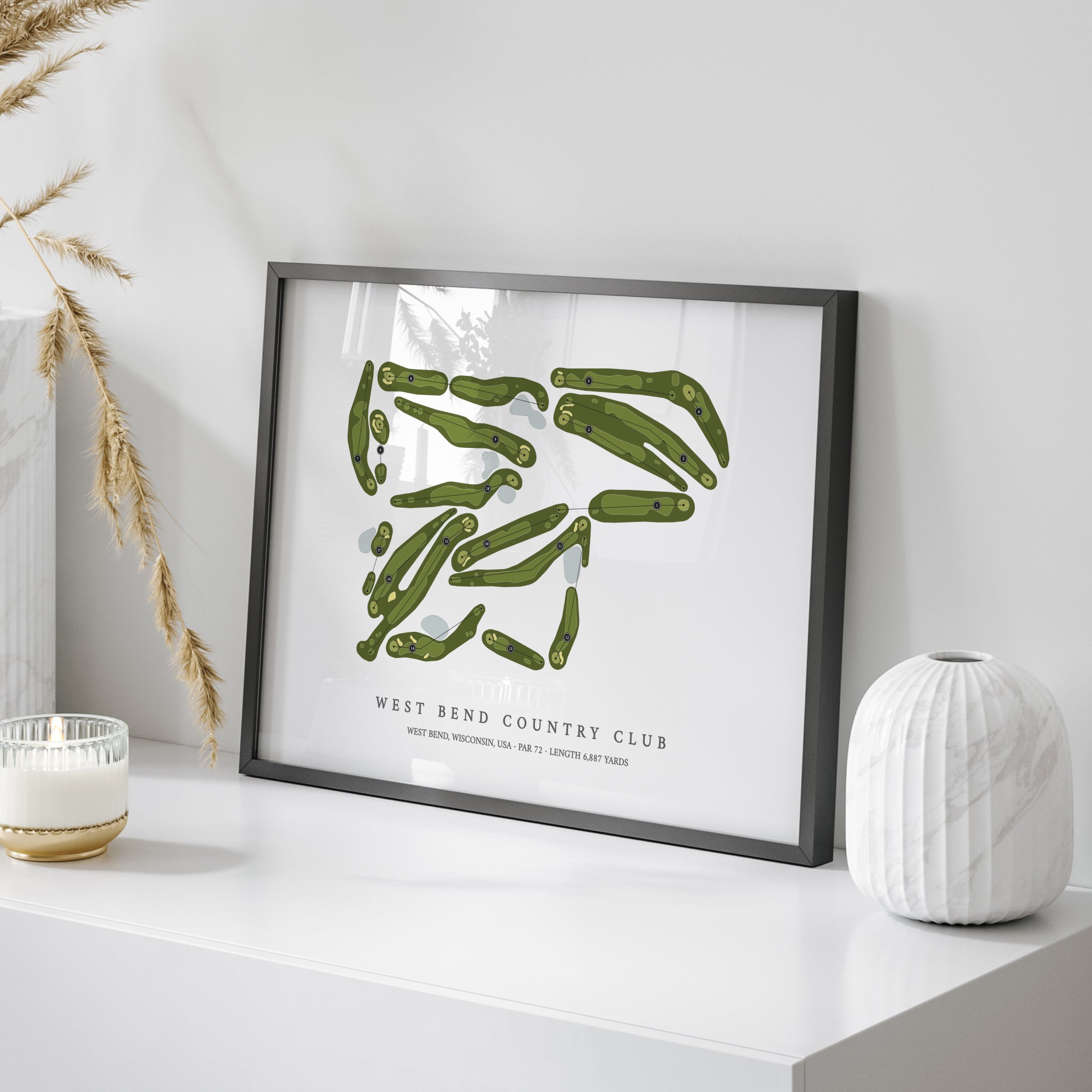 West Bend Country Club | Golf Course Map | On+Table 