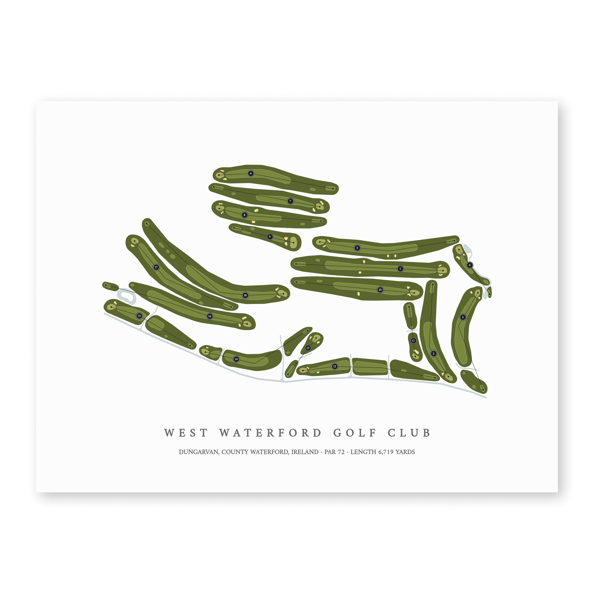 West Waterford Golf Club | Golf Course Map