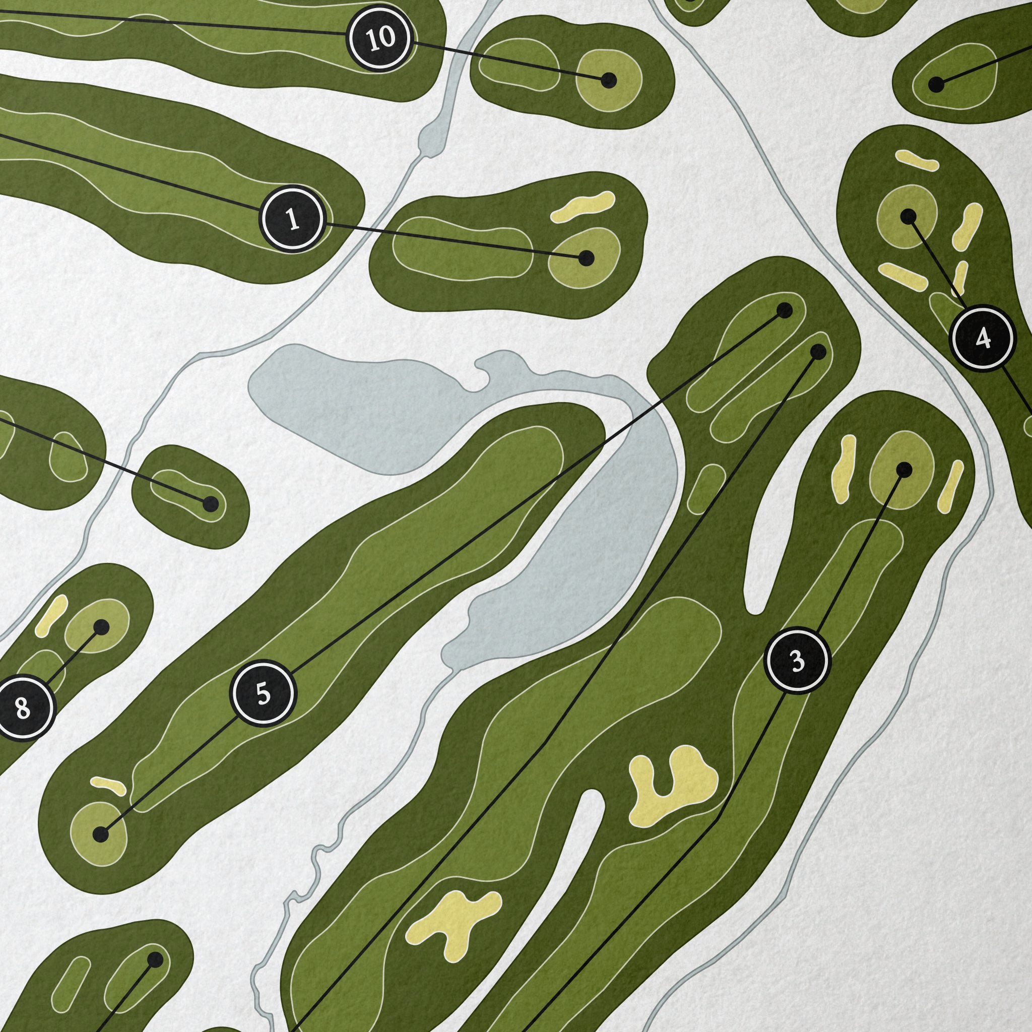 Western Lakes Golf Club | Golf Course Map | Close Up 