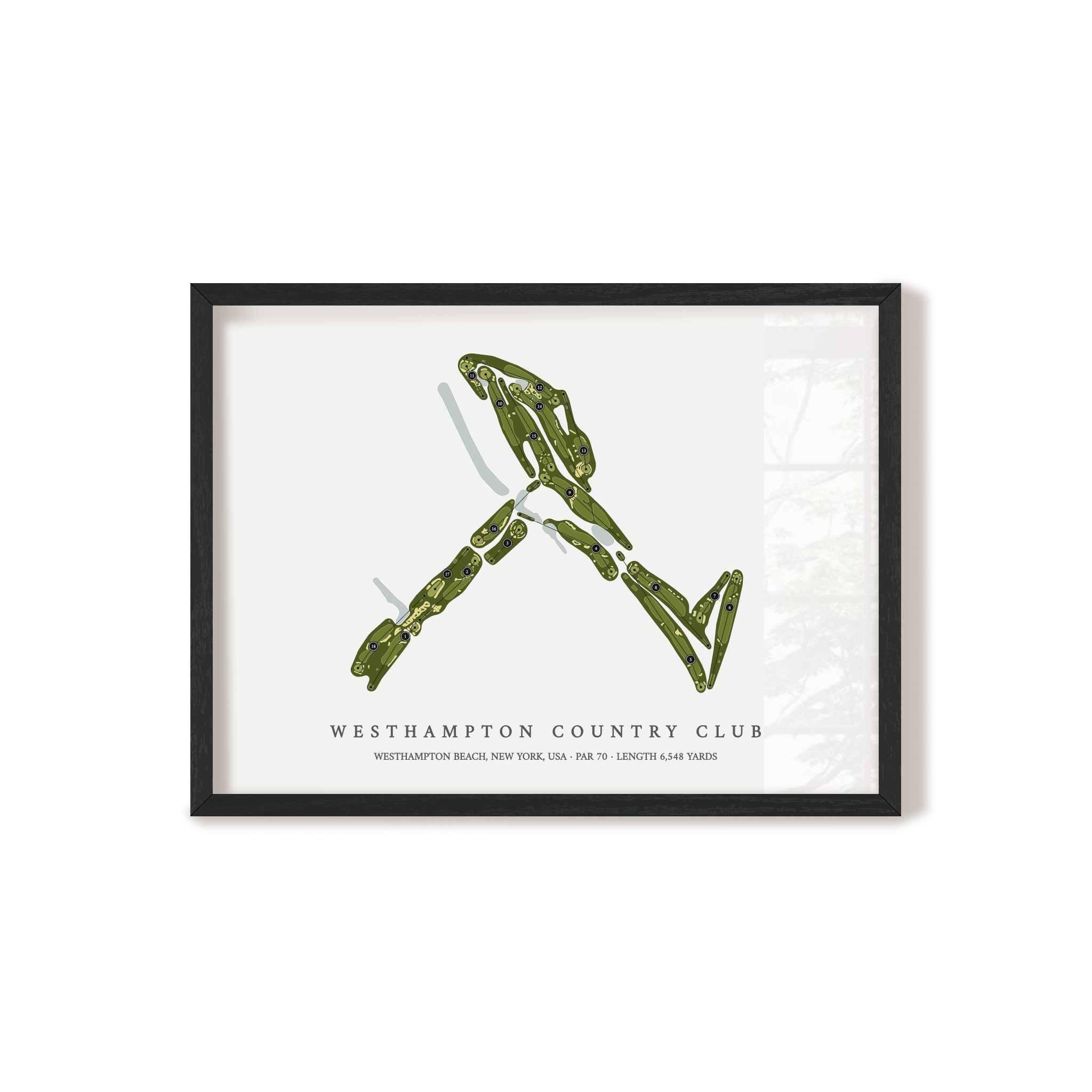 Westhampton Country Club | Golf Course Map | Black+Frame