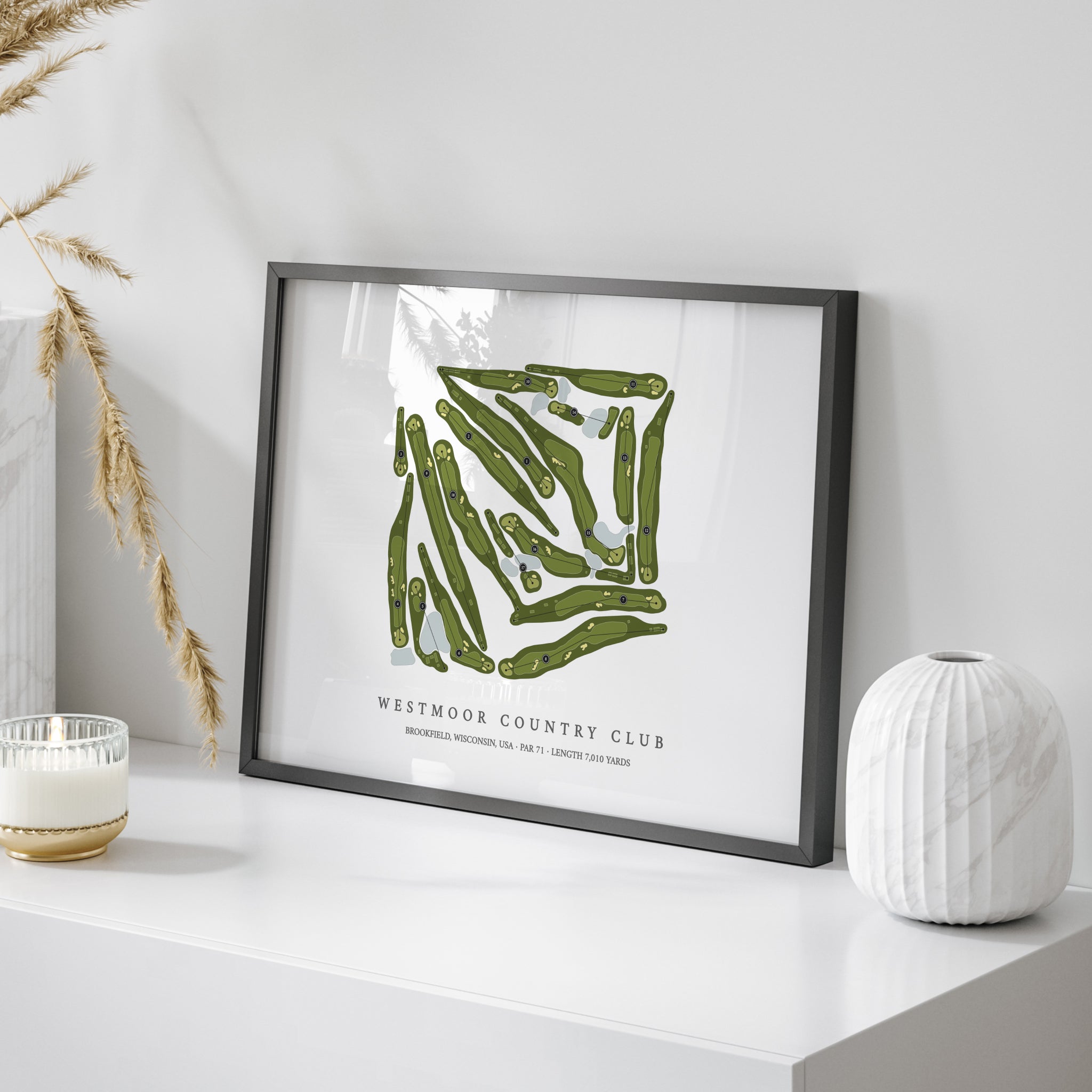 Westmoor Country Club | Golf Course Map | On Table 