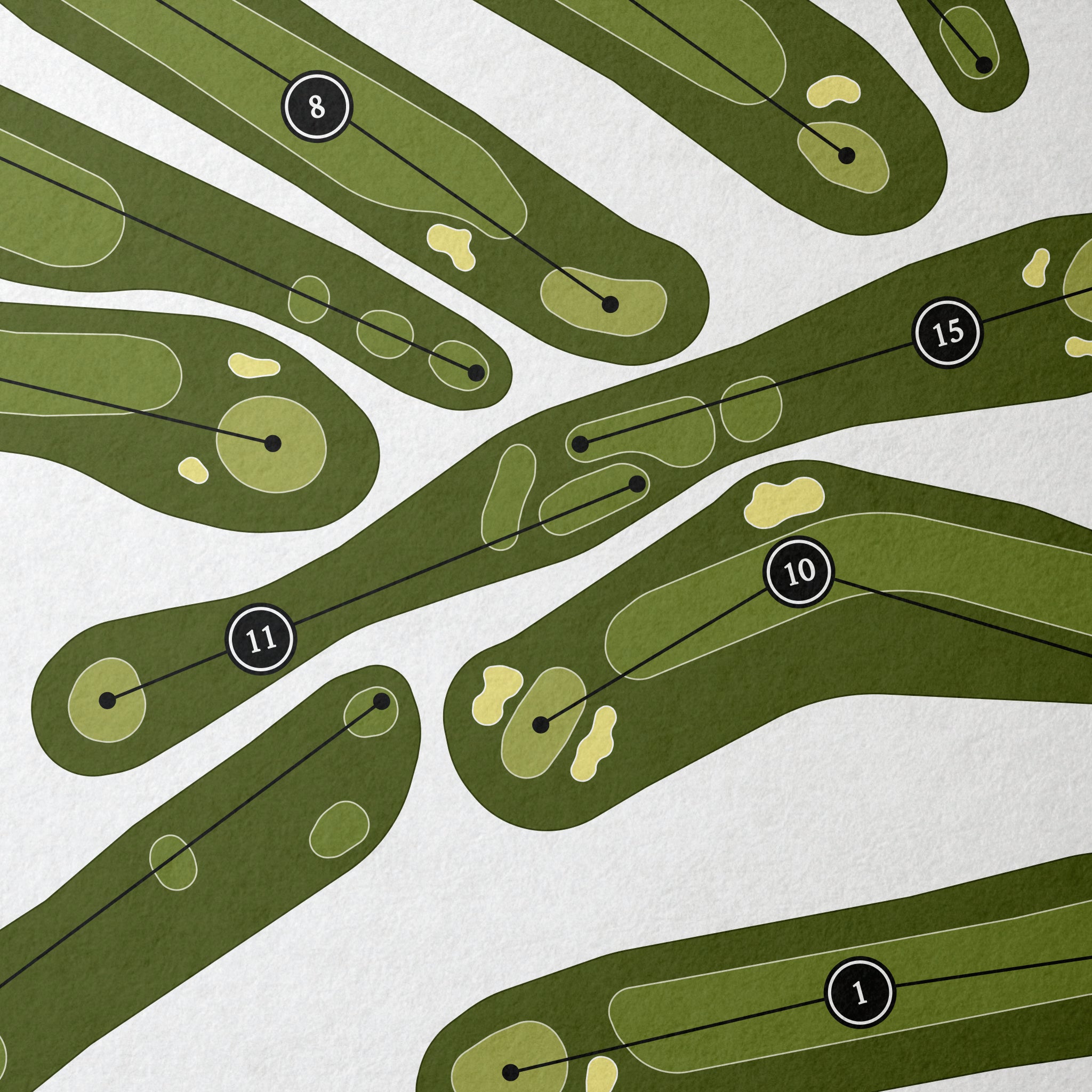 Westview Golf Course - Eighteen Hole Course | Golf Course Map | Close Up 