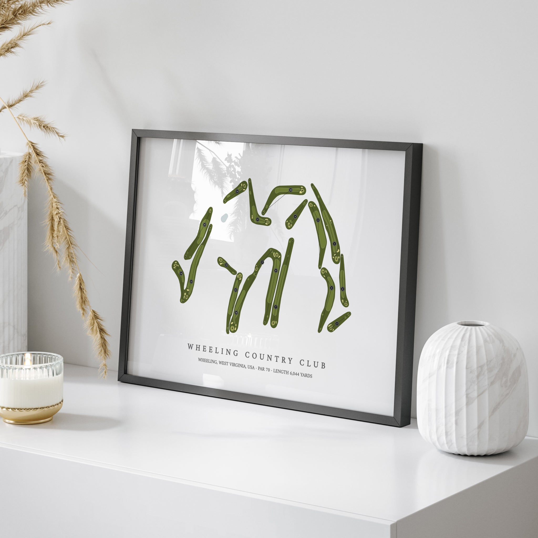 Wheeling Country Club | Golf Course Map | On+Table 