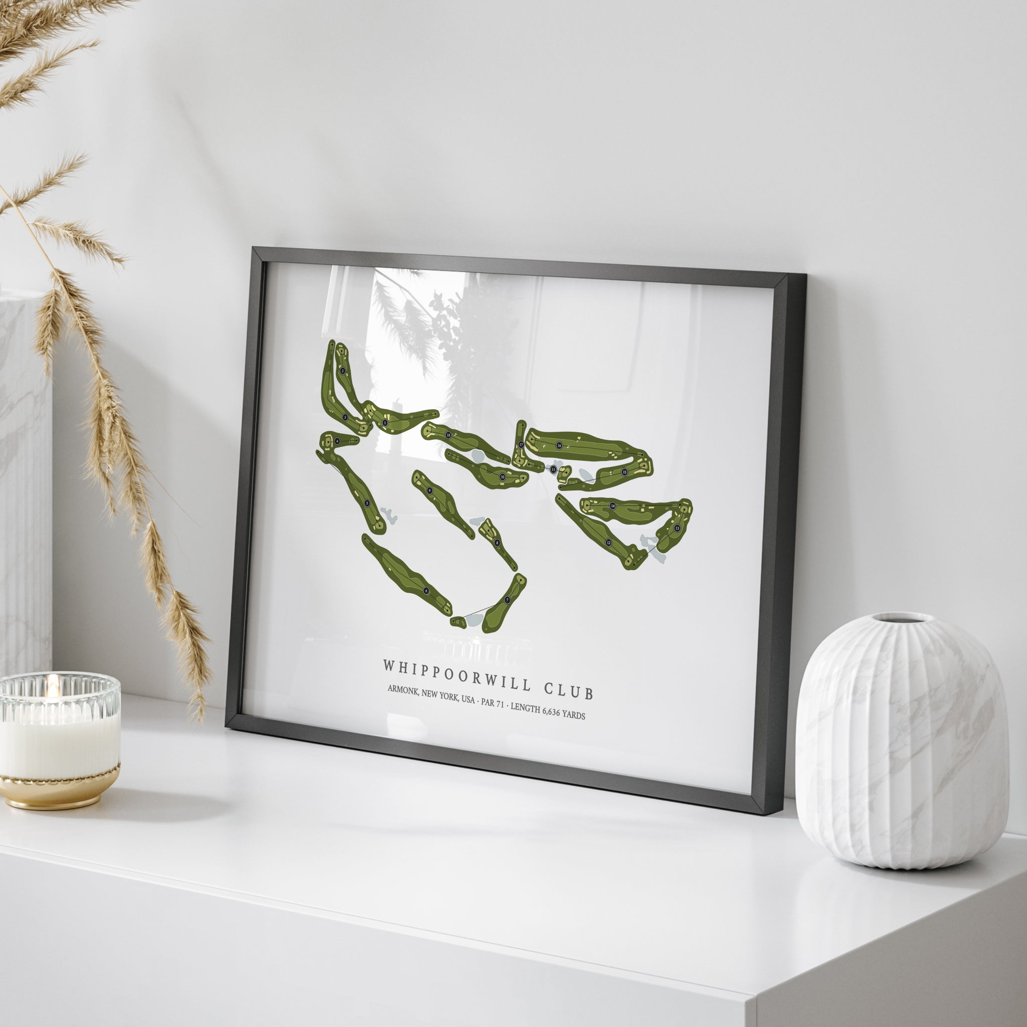 Whippoorwill Club | Golf Course Map | On Table 