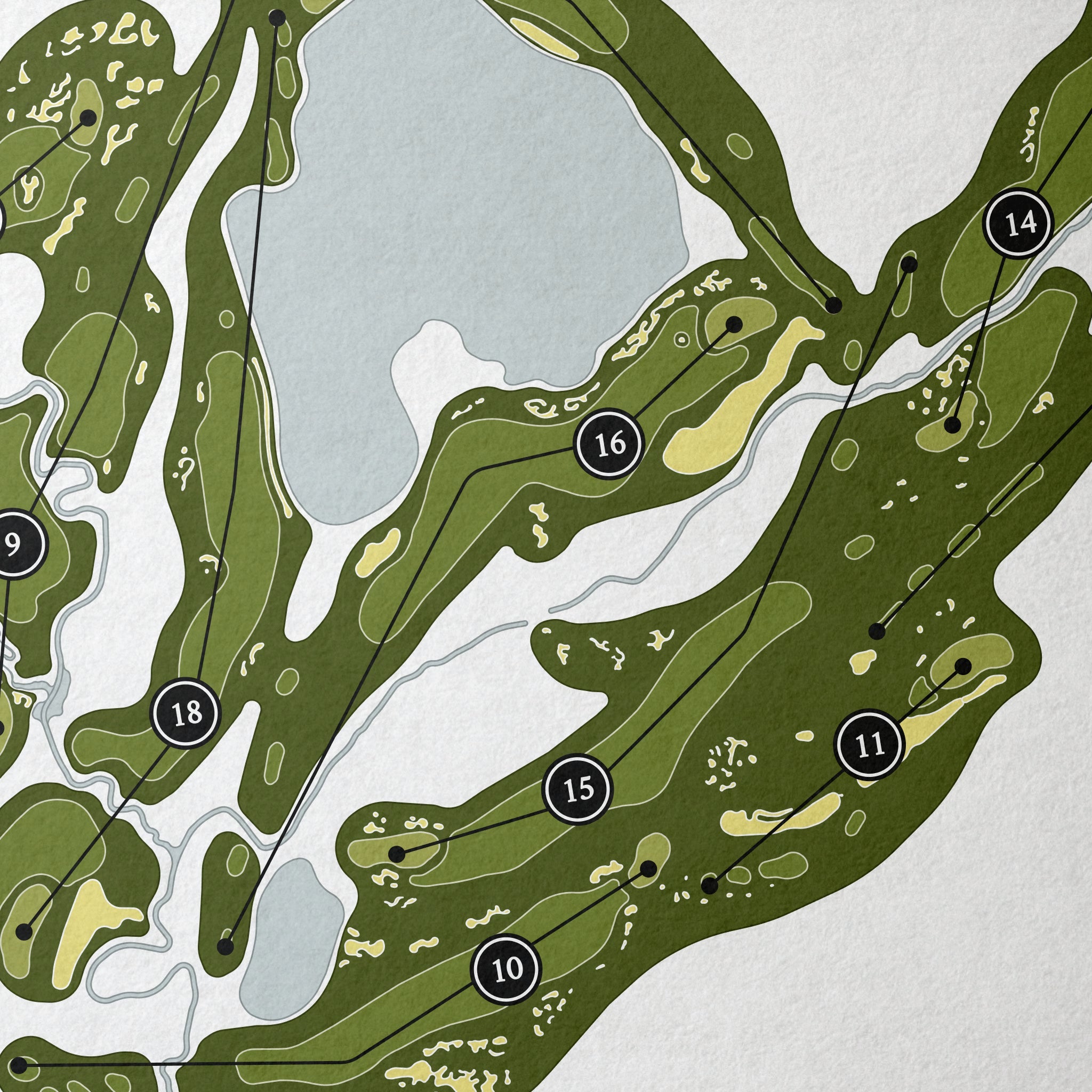 Whistling Straits - The Irish | Golf Course Print | Close Up 