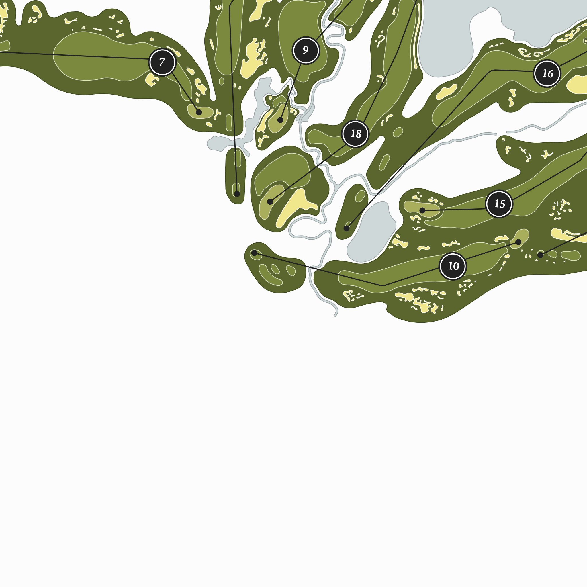 Whistling Straits - The Irish | Golf Course Print | Close Up