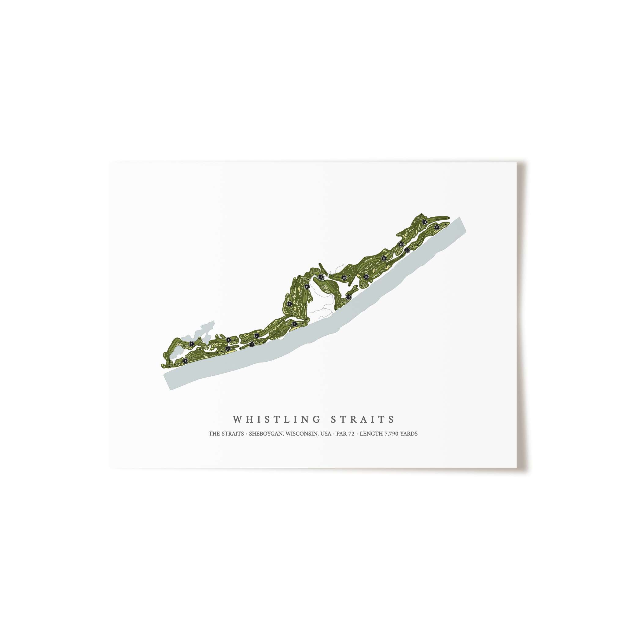 Whistling Straits - The Straits | Golf Course Print | Unframed 