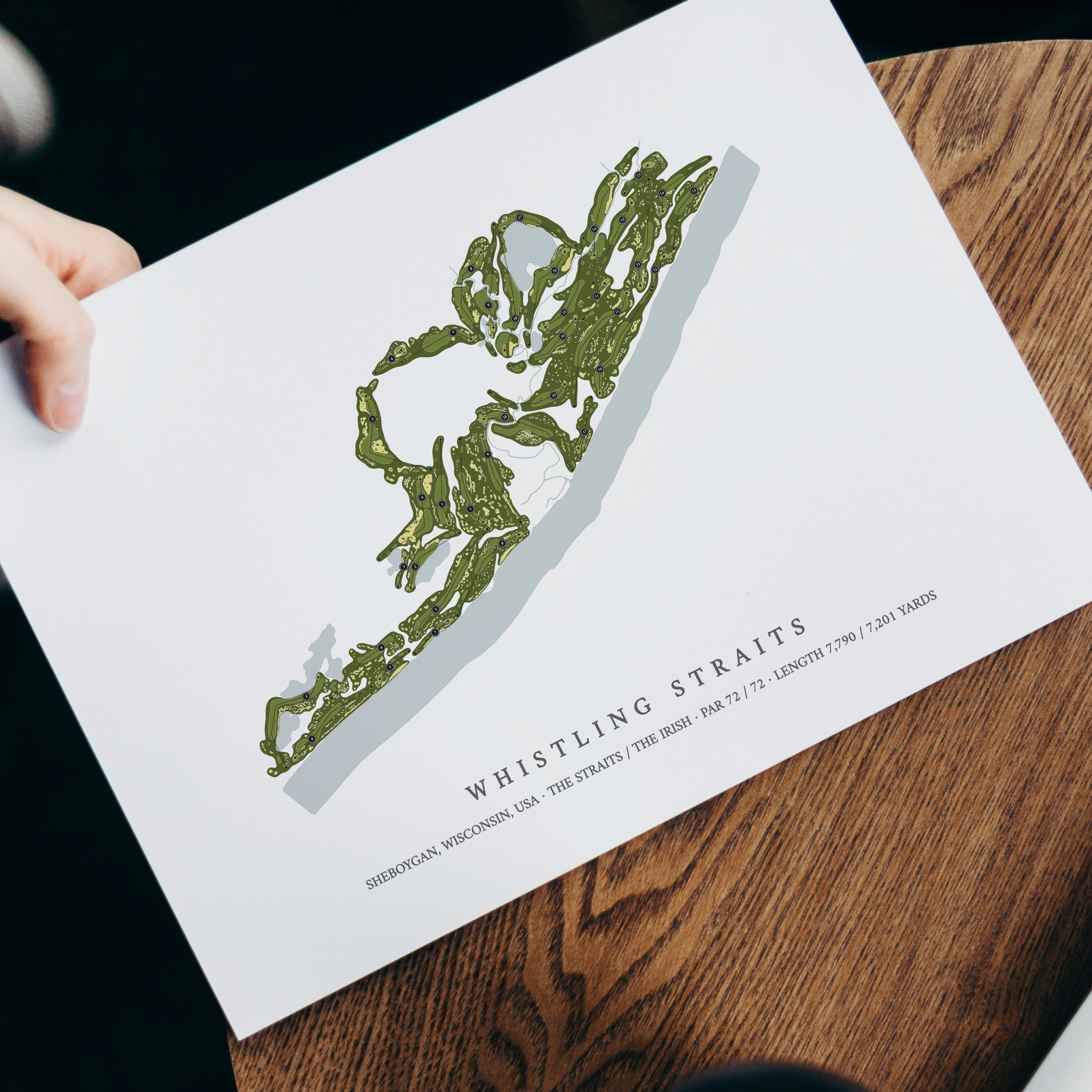 Whistling Straits | Golf Course Print | With Laptop 
