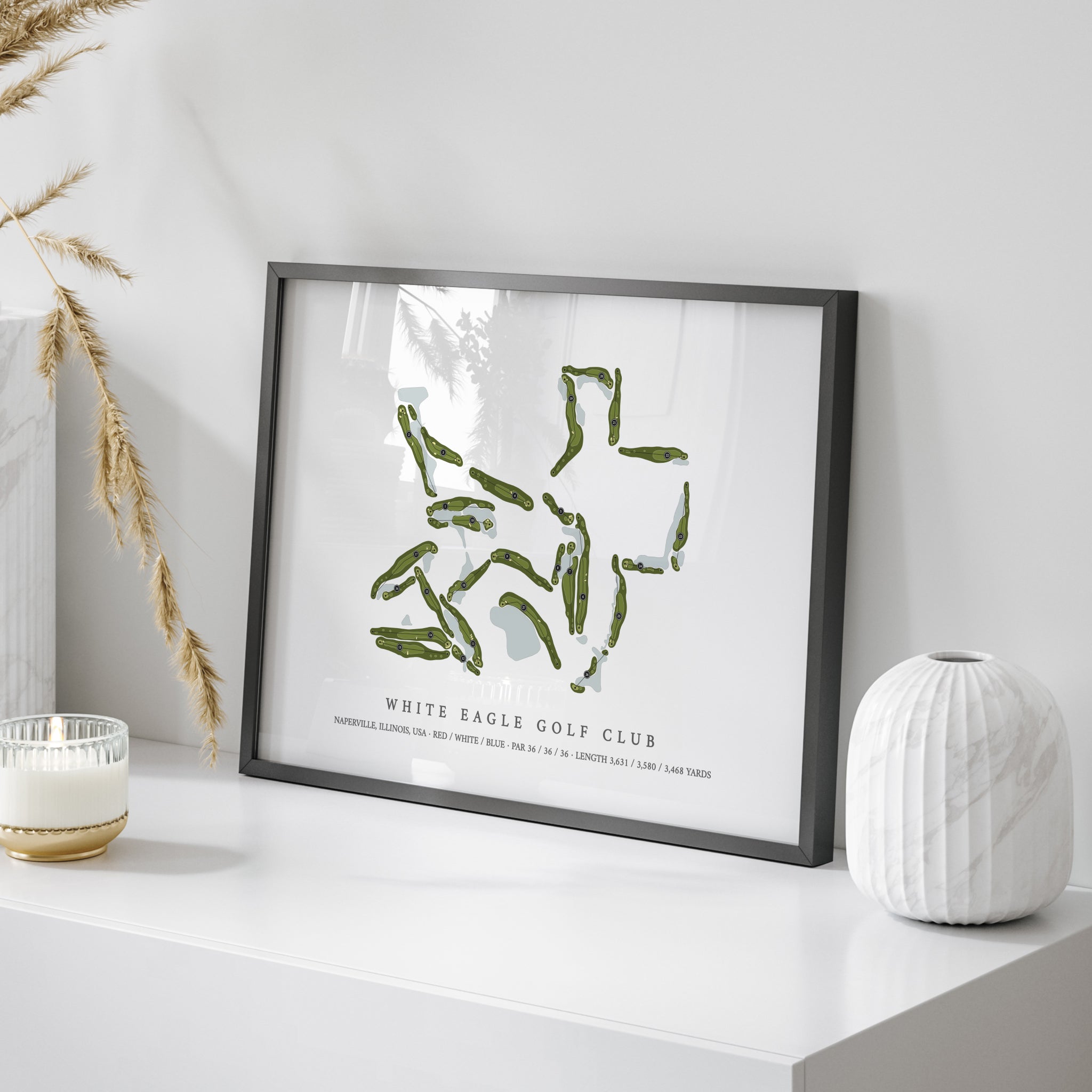 White Eagle Golf Club | Golf Course Print | On+Table