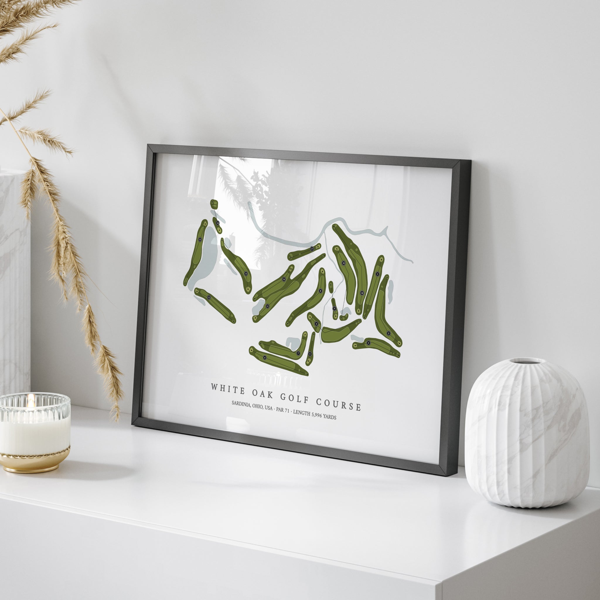 White Oak Golf Course | Golf Course Map | On Table 