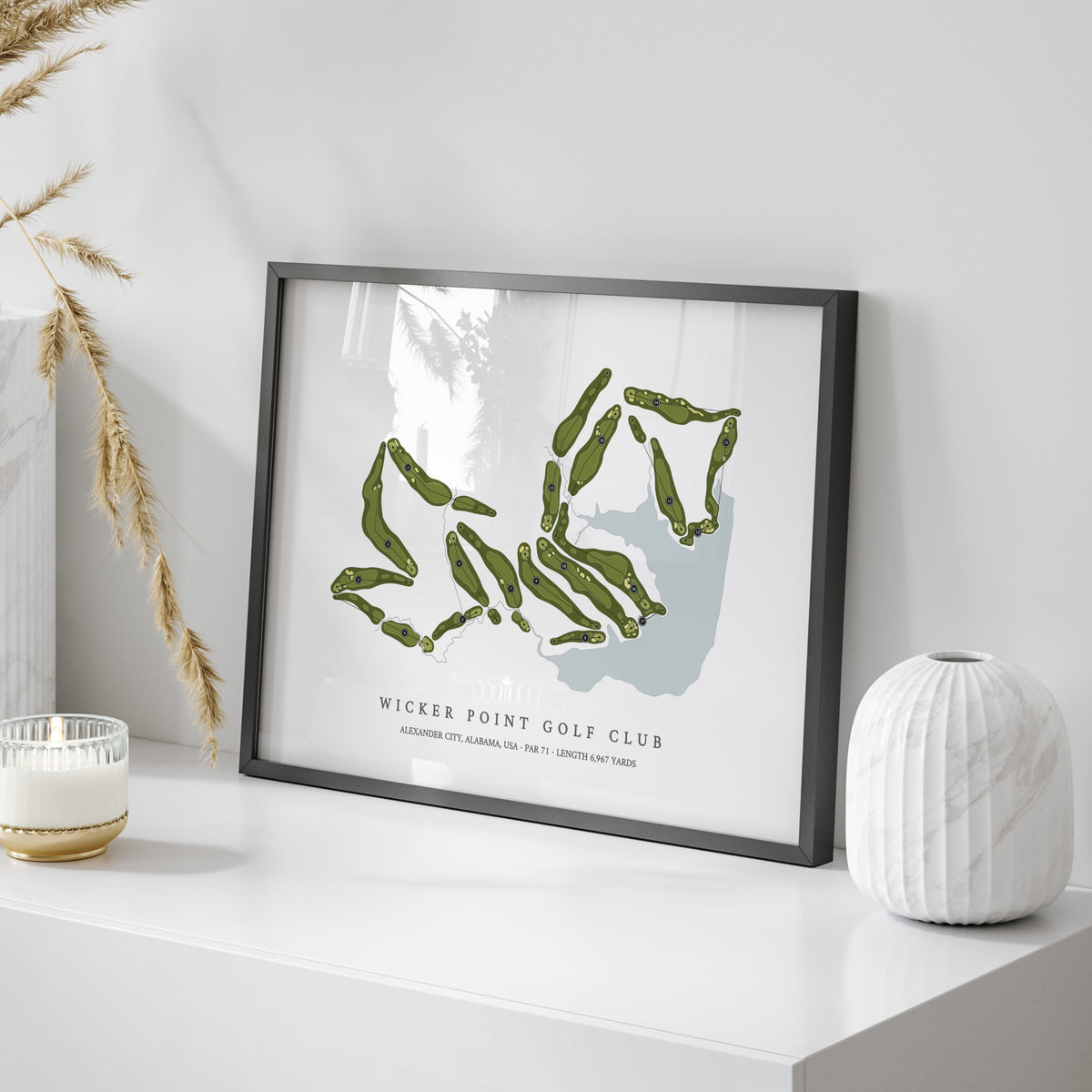 Wicker Point Golf Club | Golf Course Map | On Table