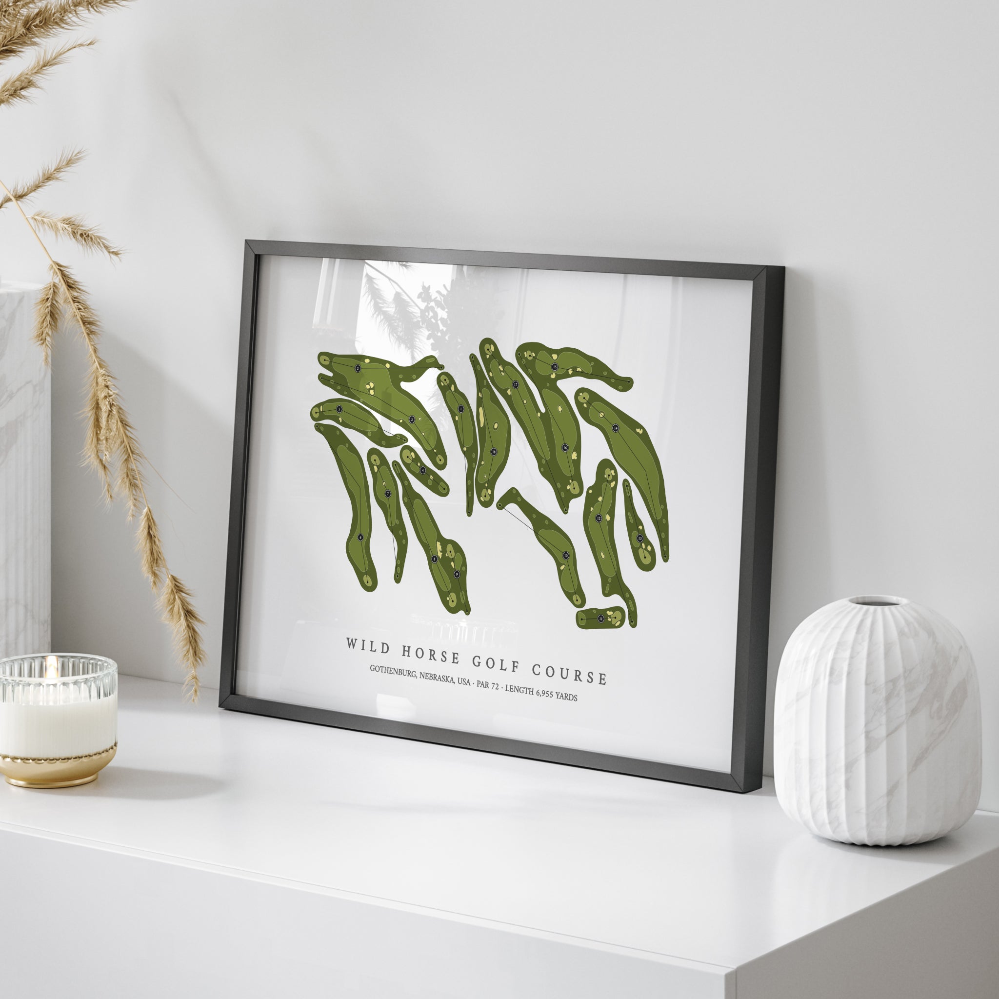 Wild Horse Golf Course | Golf Course Map | On Table 