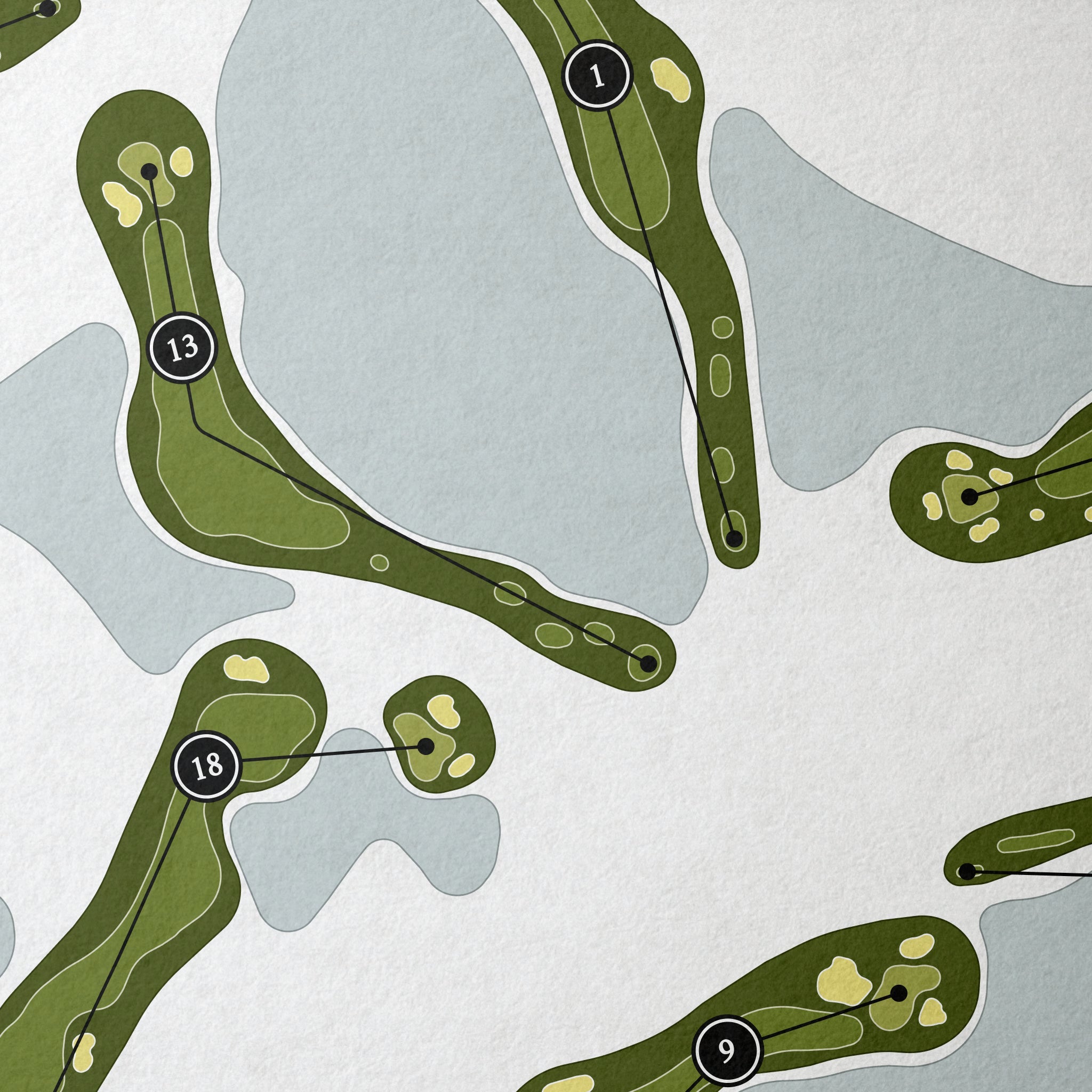 Wildcat Run Country Club | Golf Course Map | Close Up 