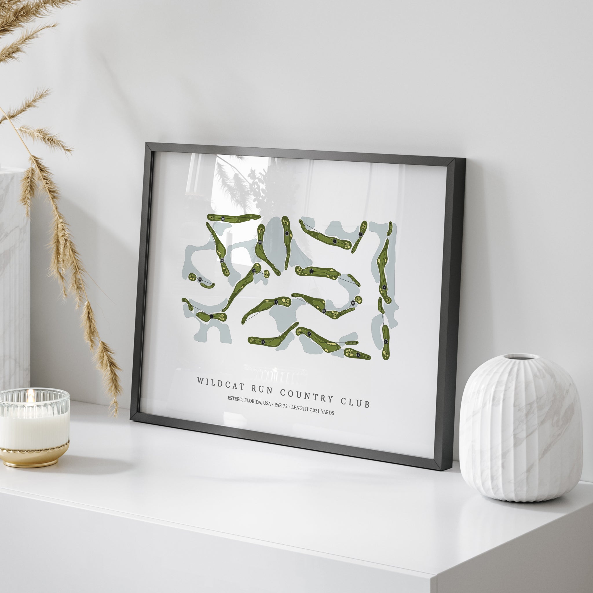 Wildcat Run Country Club | Golf Course Map | On Table 
